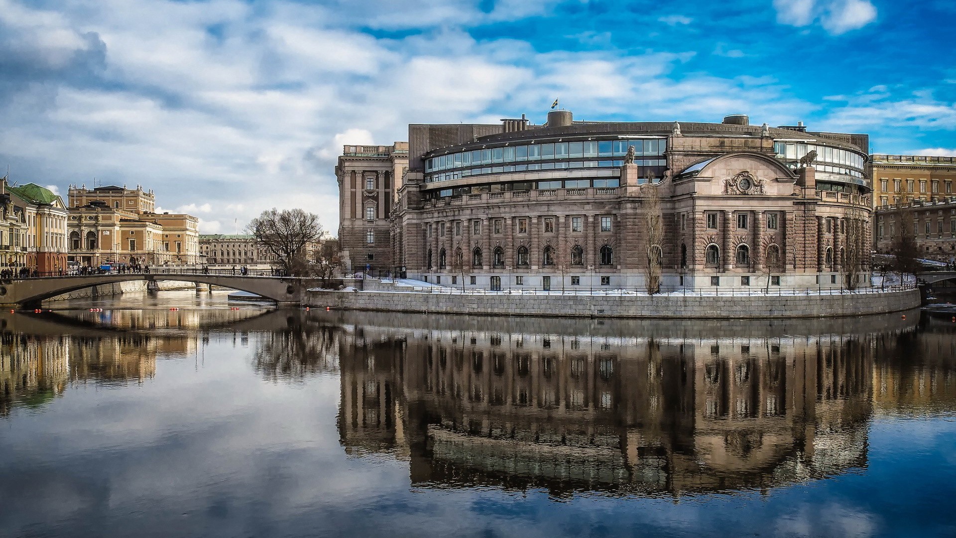 Stockholm, Suède, le fond d'écran paysage de la ville #1 - 1920x1080