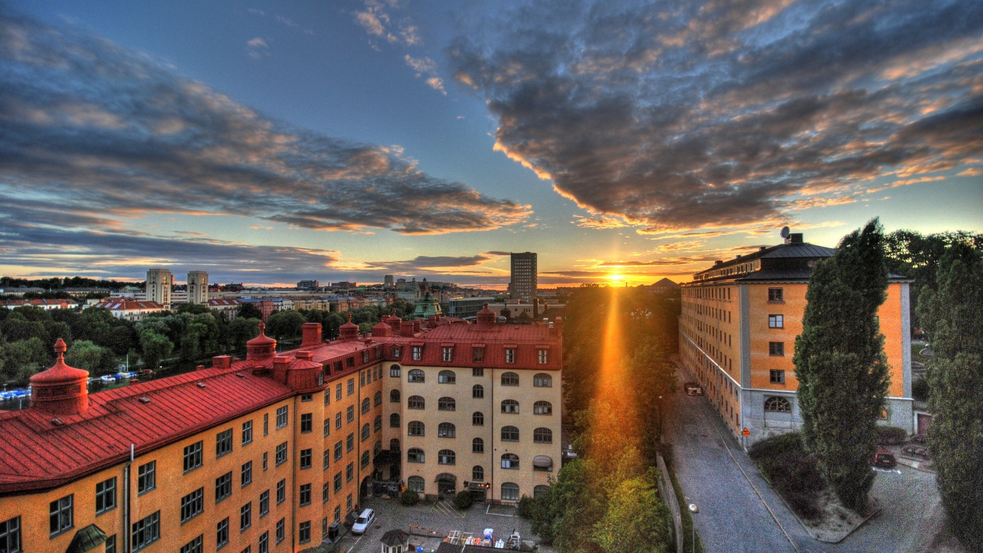 Stockholm, Švédsko, město krajina tapety #10 - 1920x1080