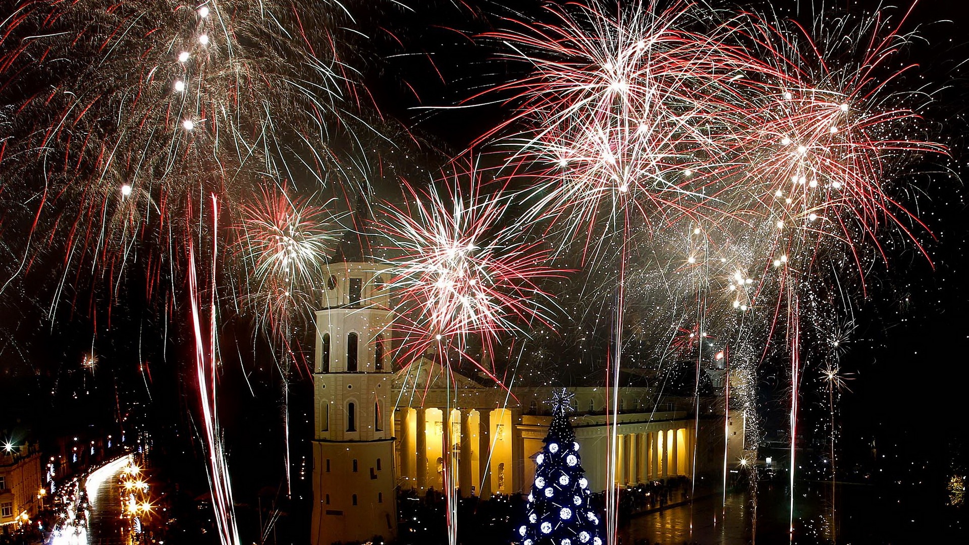 Die Schönheit des Nachthimmels, Feuerwerk schöne Hintergrundbilder #29 - 1920x1080