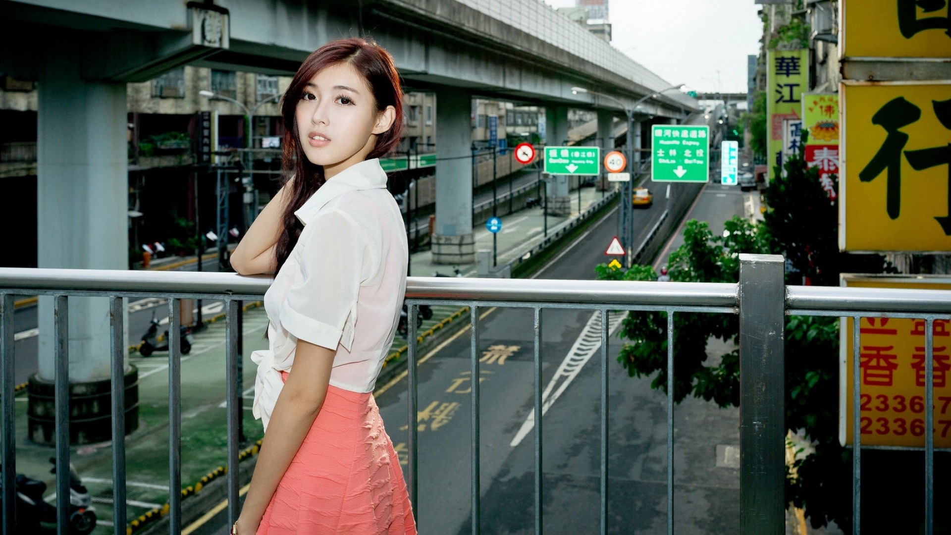 Rainy day pure girl HD wallpaper #9 - 1920x1080