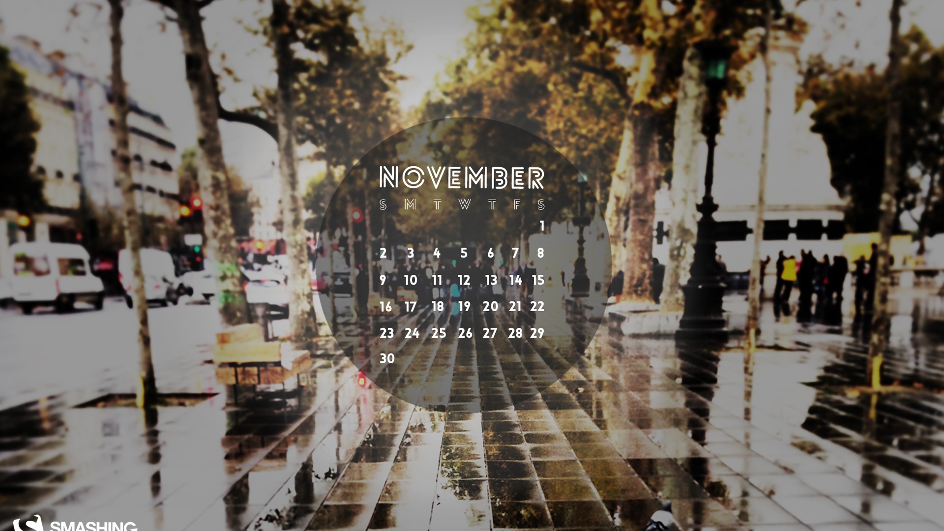 November 2014 Kalender Tapete (2) #6 - 1920x1080