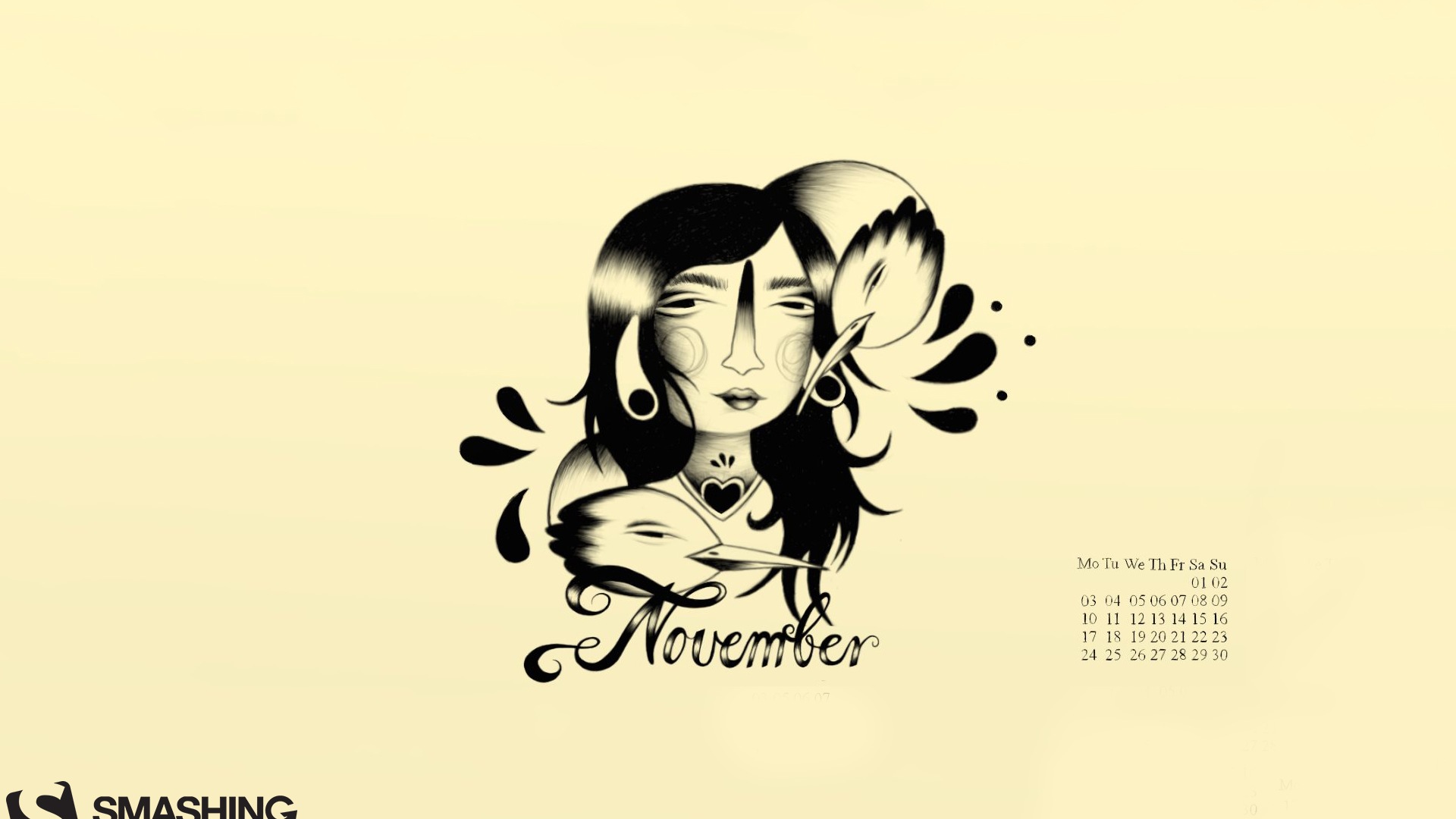 November 2014 Kalender Tapete (2) #11 - 1920x1080