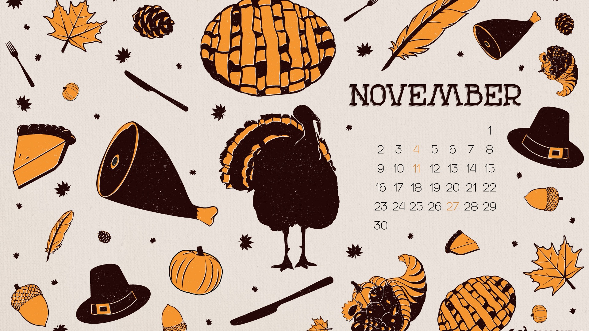 November 2014 Kalender Tapete (2) #14 - 1920x1080