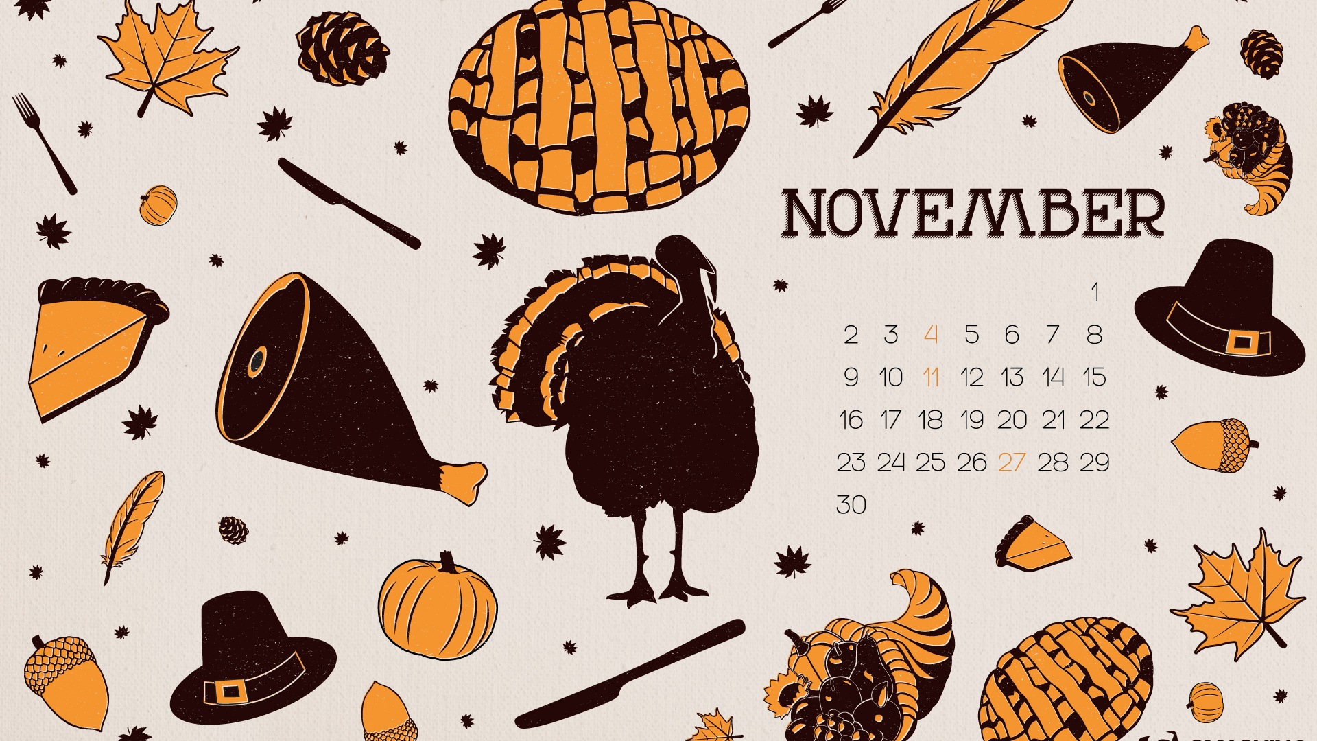 2014年11月 月曆壁紙(二) #14 - 1920x1080