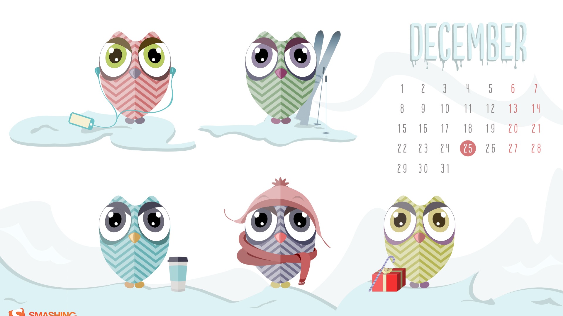 December 2014 Calendar wallpaper (2) #4 - 1920x1080