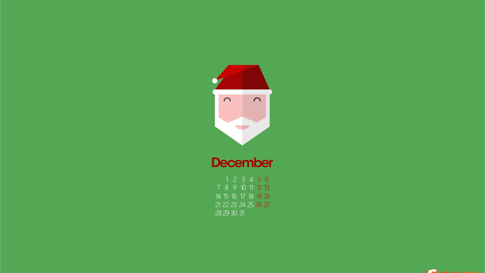 December 2014 Calendar wallpaper (2) #6 - 1920x1080