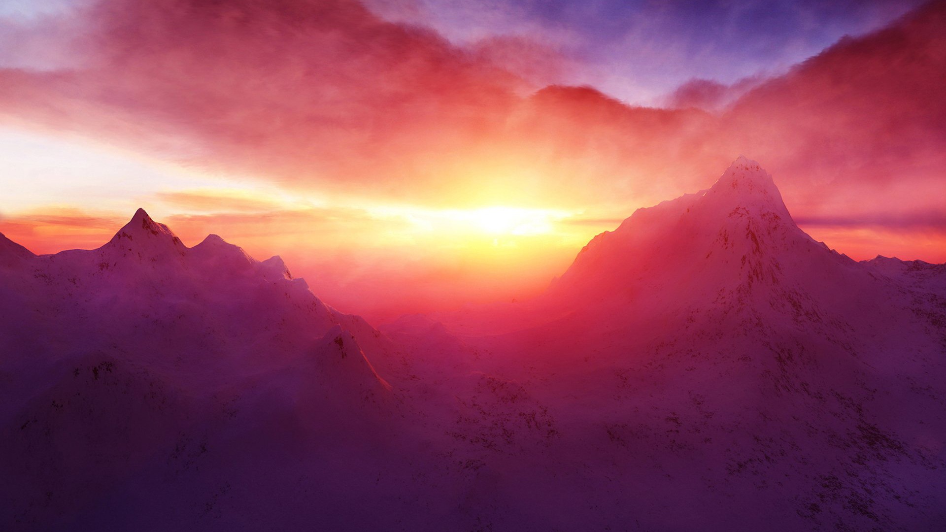 Západ slunce, obloha, moře, přírodní scenérie HD tapety na plochu #3 - 1920x1080