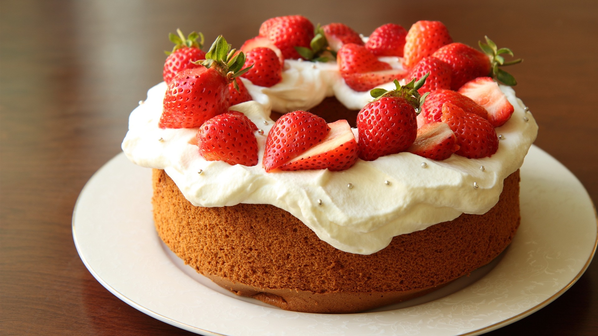 Delicious strawberry cake HD wallpapers #15 - 1920x1080