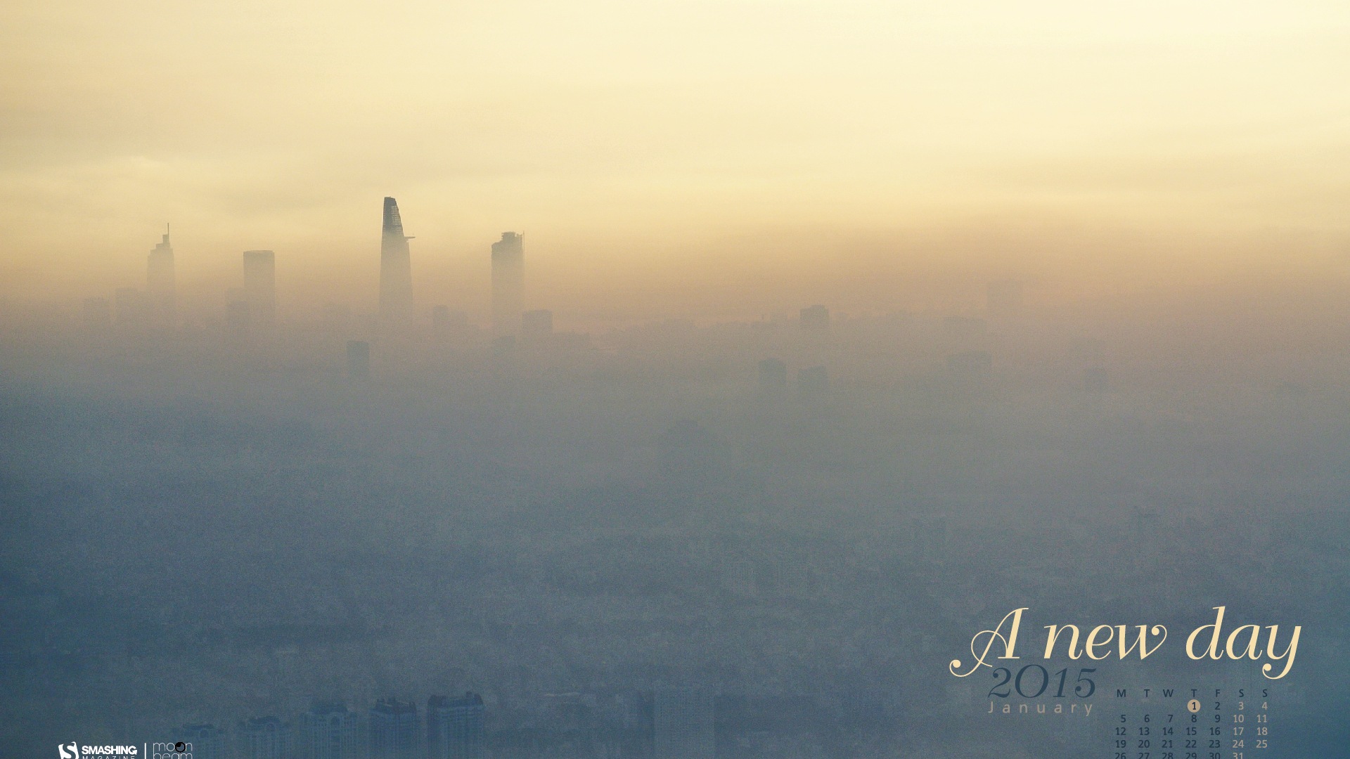 2015年1月 月曆壁紙(二) #4 - 1920x1080