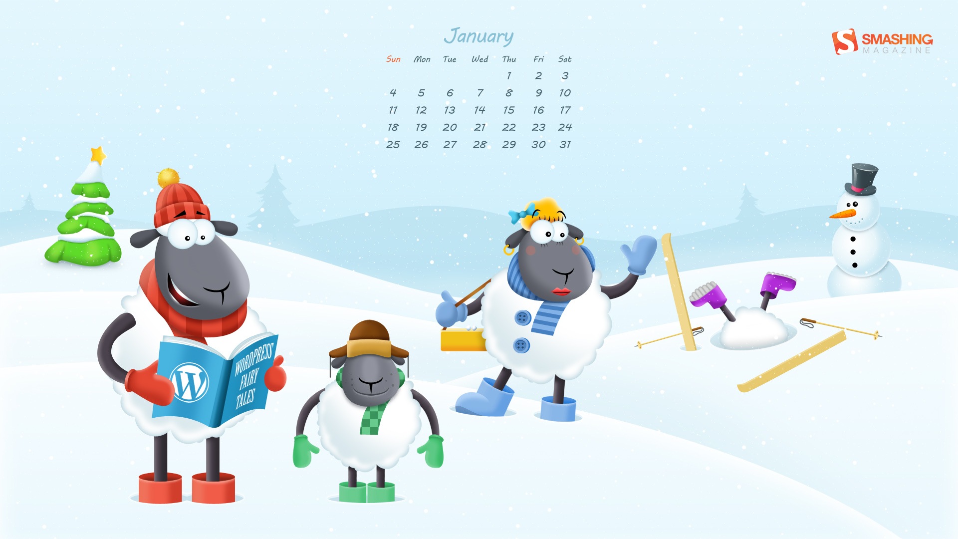 Januar 2015 Kalender Wallpaper (2) #9 - 1920x1080