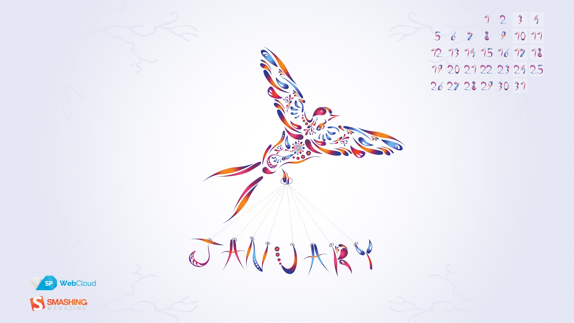 Januar 2015 Kalender Wallpaper (2) #17 - 1920x1080