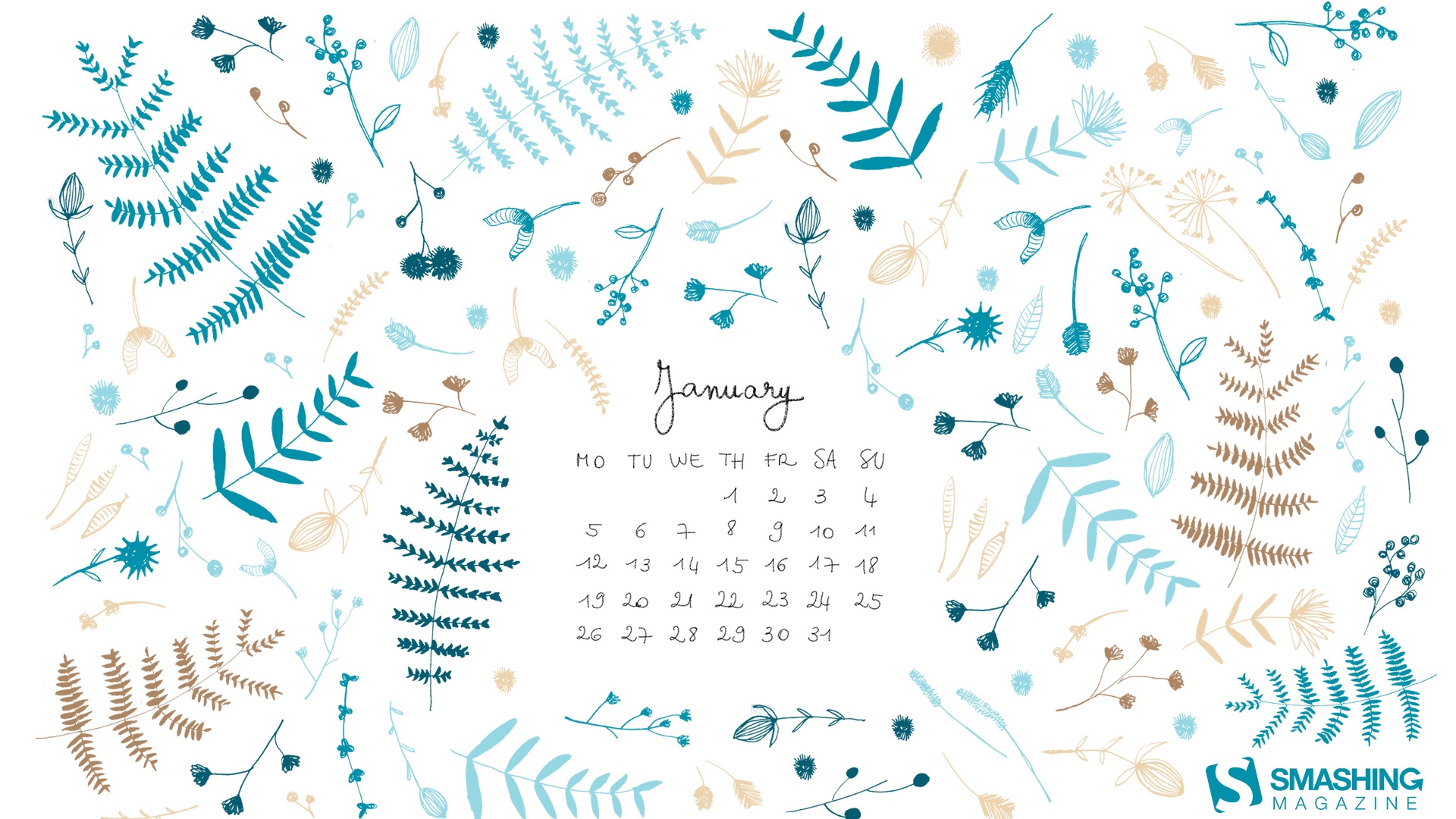 Januar 2015 Kalender Wallpaper (2) #20 - 1920x1080