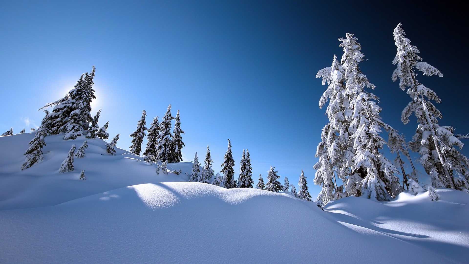 Neige d'hiver fonds d'écran HD magnifique de paysages #19 - 1920x1080