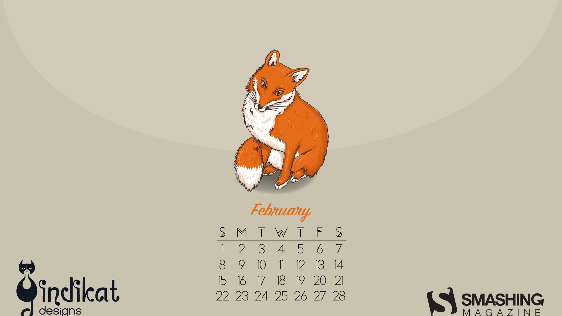 Februar 2015 Kalender Wallpaper (2) #10 - 1920x1080