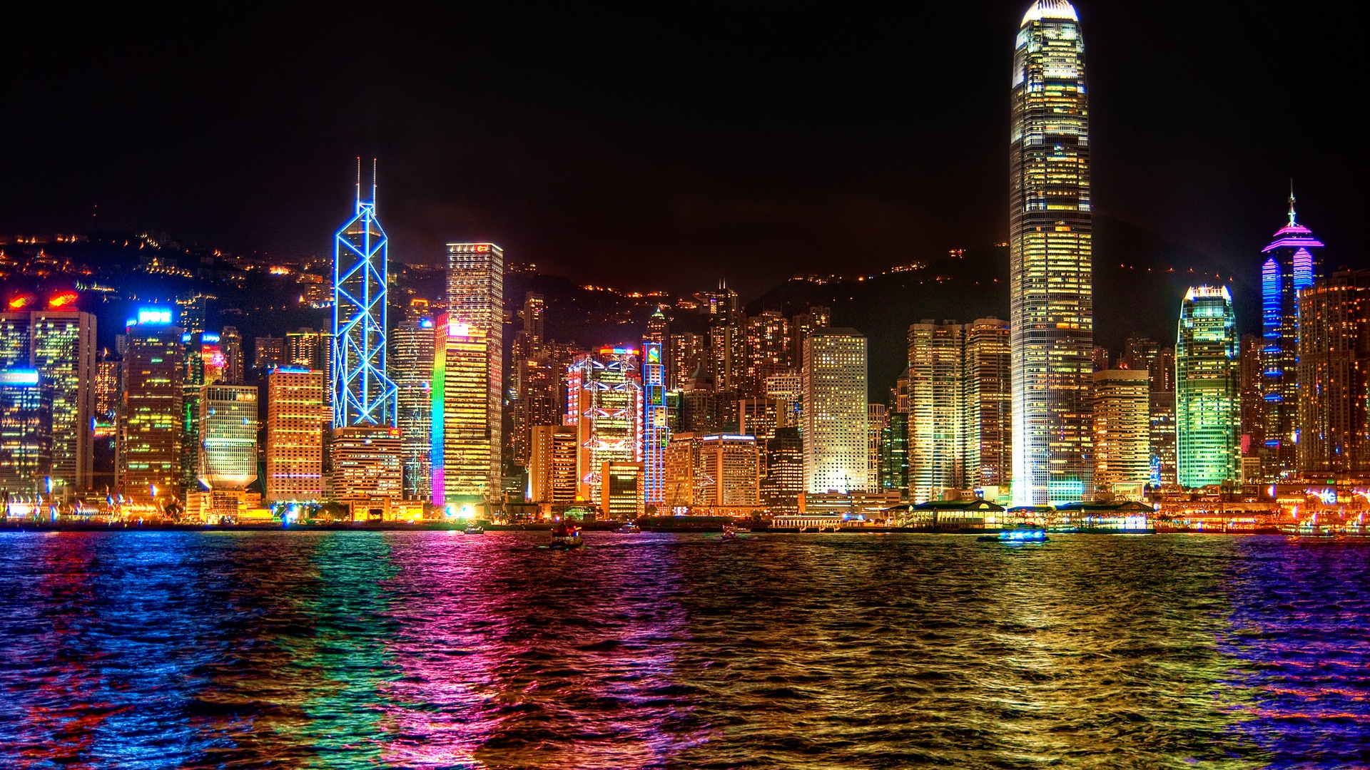 Hong Kong je Městská krajina krásné HD tapety na plochu #13 - 1920x1080