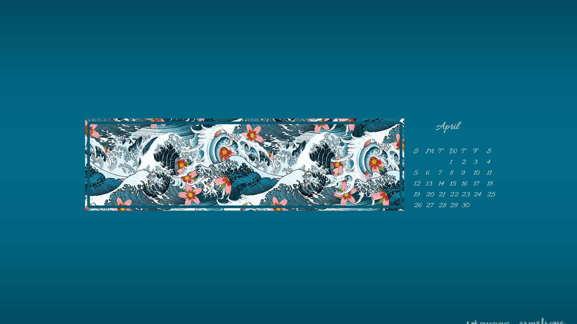 2015年4月 月曆壁紙(一) #4 - 1920x1080