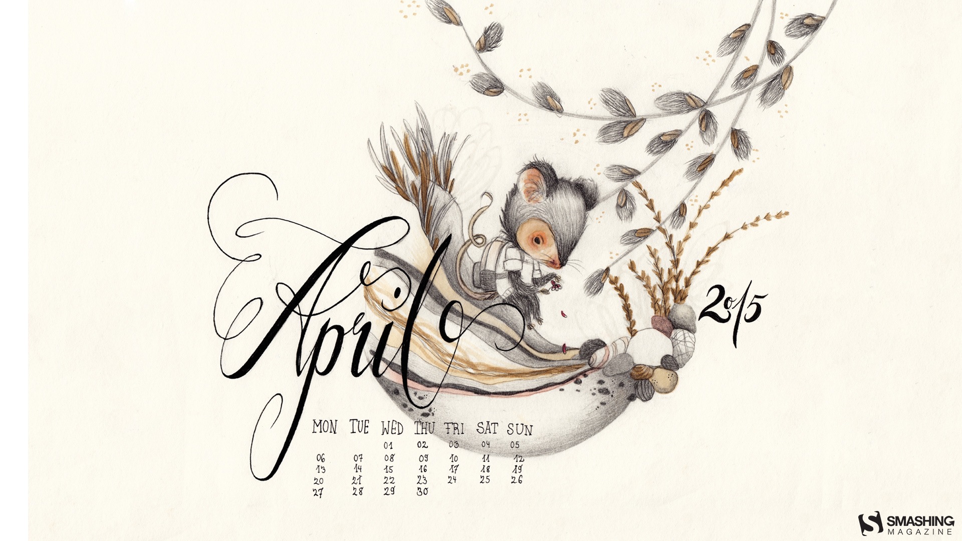 April 2015 Kalender Wallpaper (1) #15 - 1920x1080