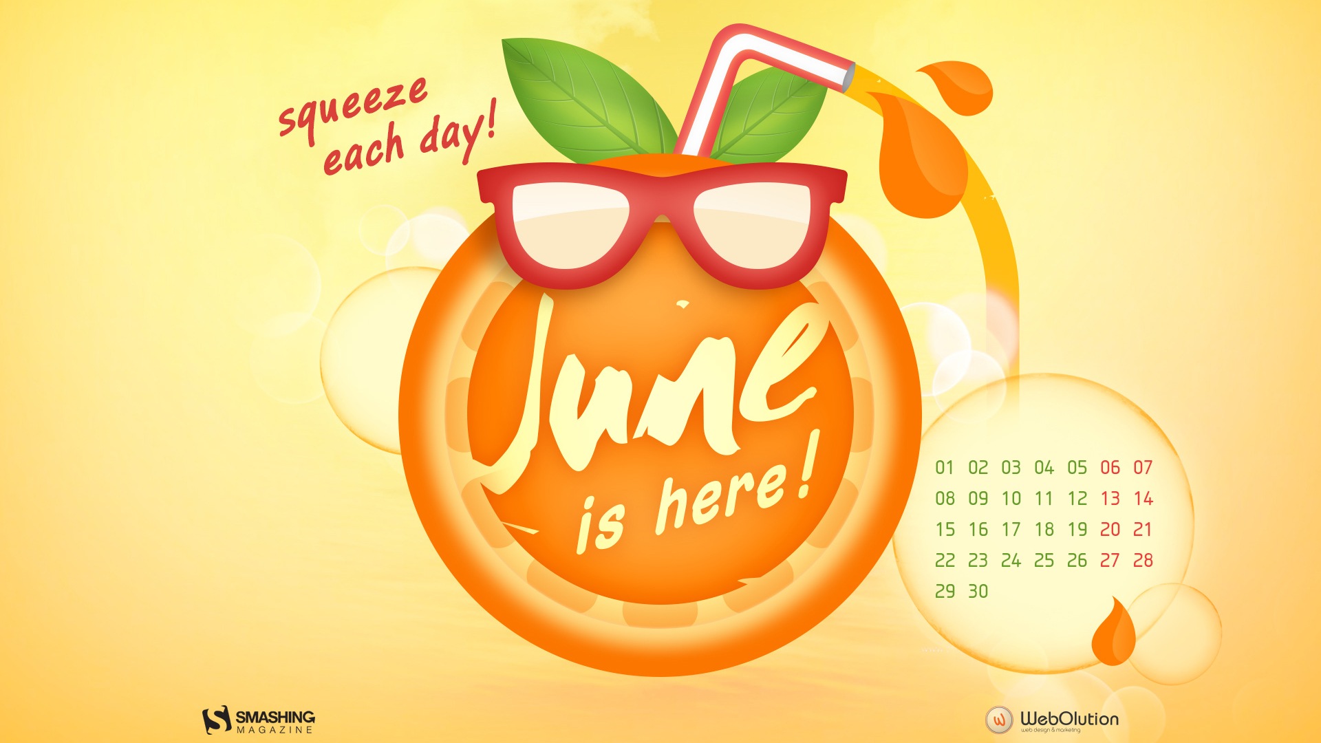 June 2015 calendar wallpaper (2) #1 - 1920x1080