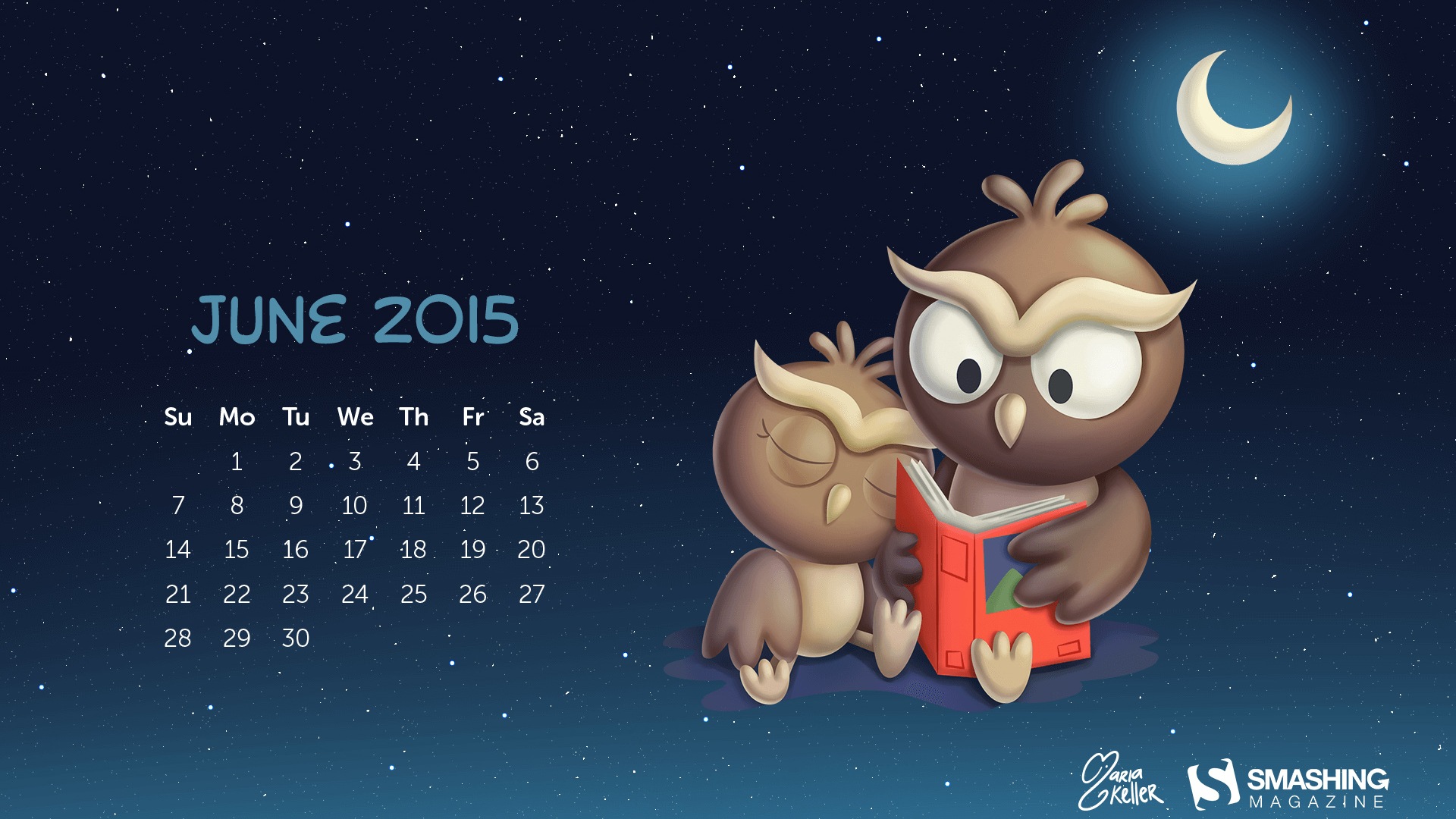 June 2015 calendar wallpaper (2) #2 - 1920x1080