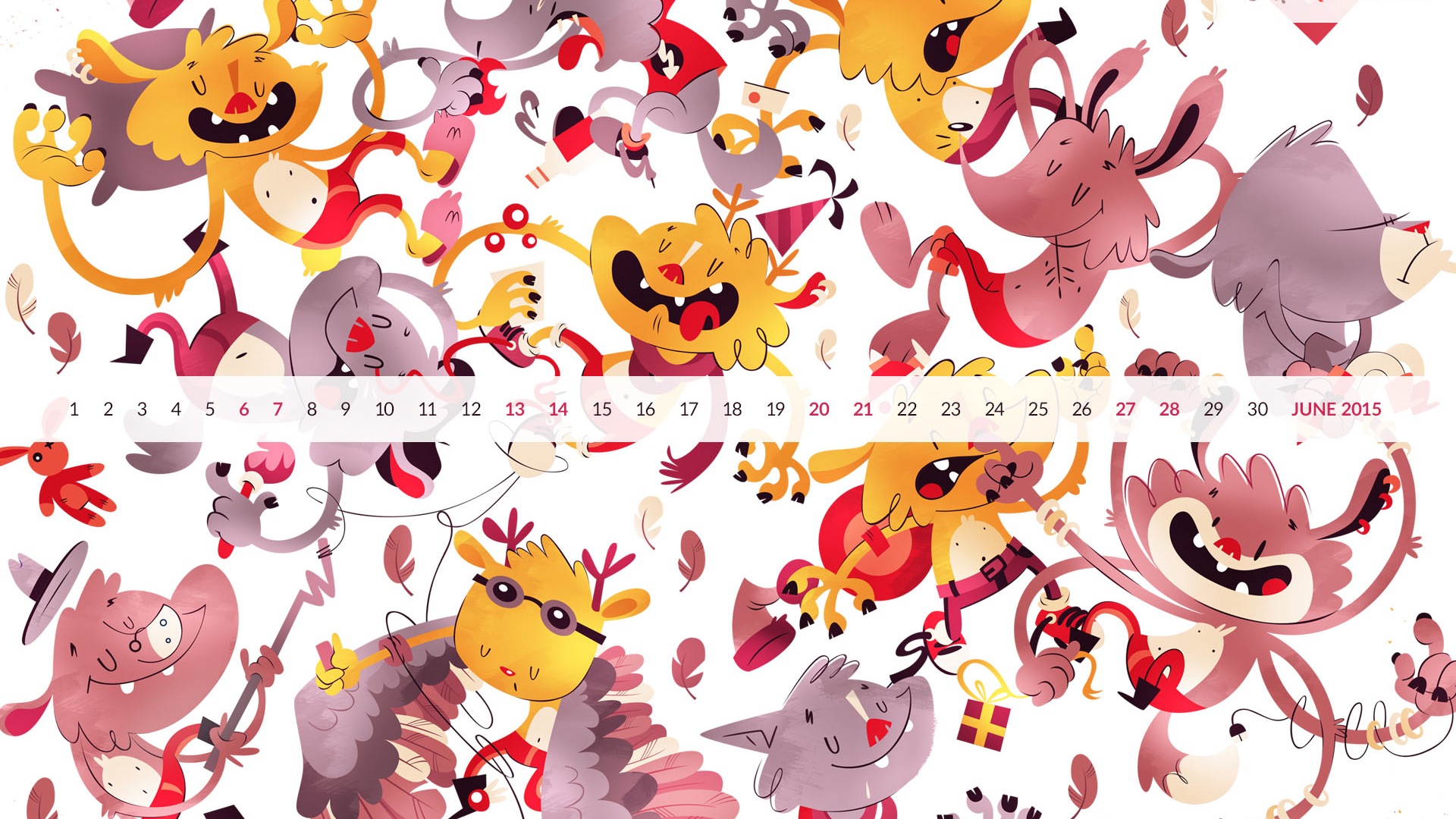 2015年6月 月曆壁紙(二) #5 - 1920x1080
