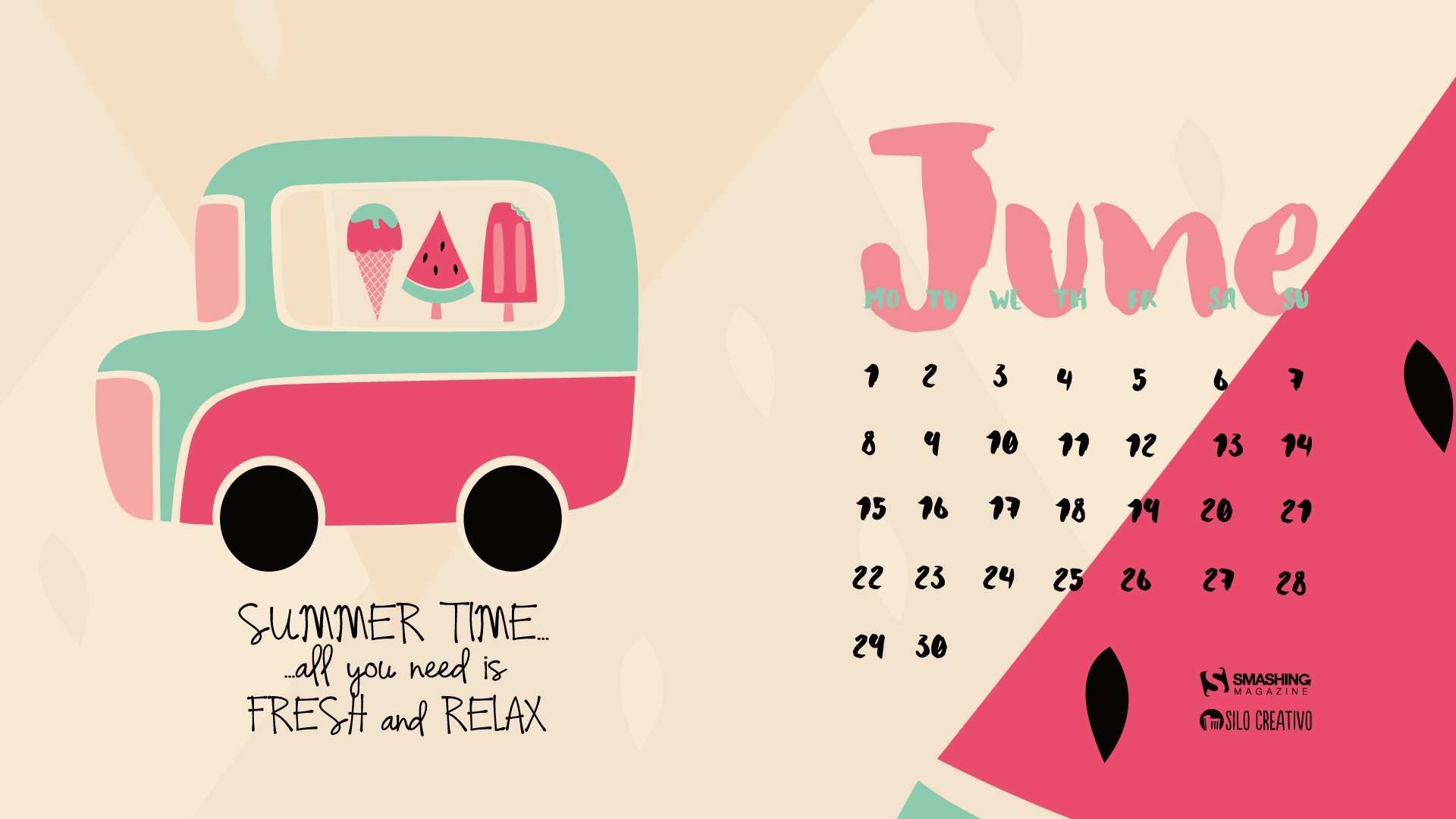 June 2015 calendar wallpaper (2) #18 - 1920x1080