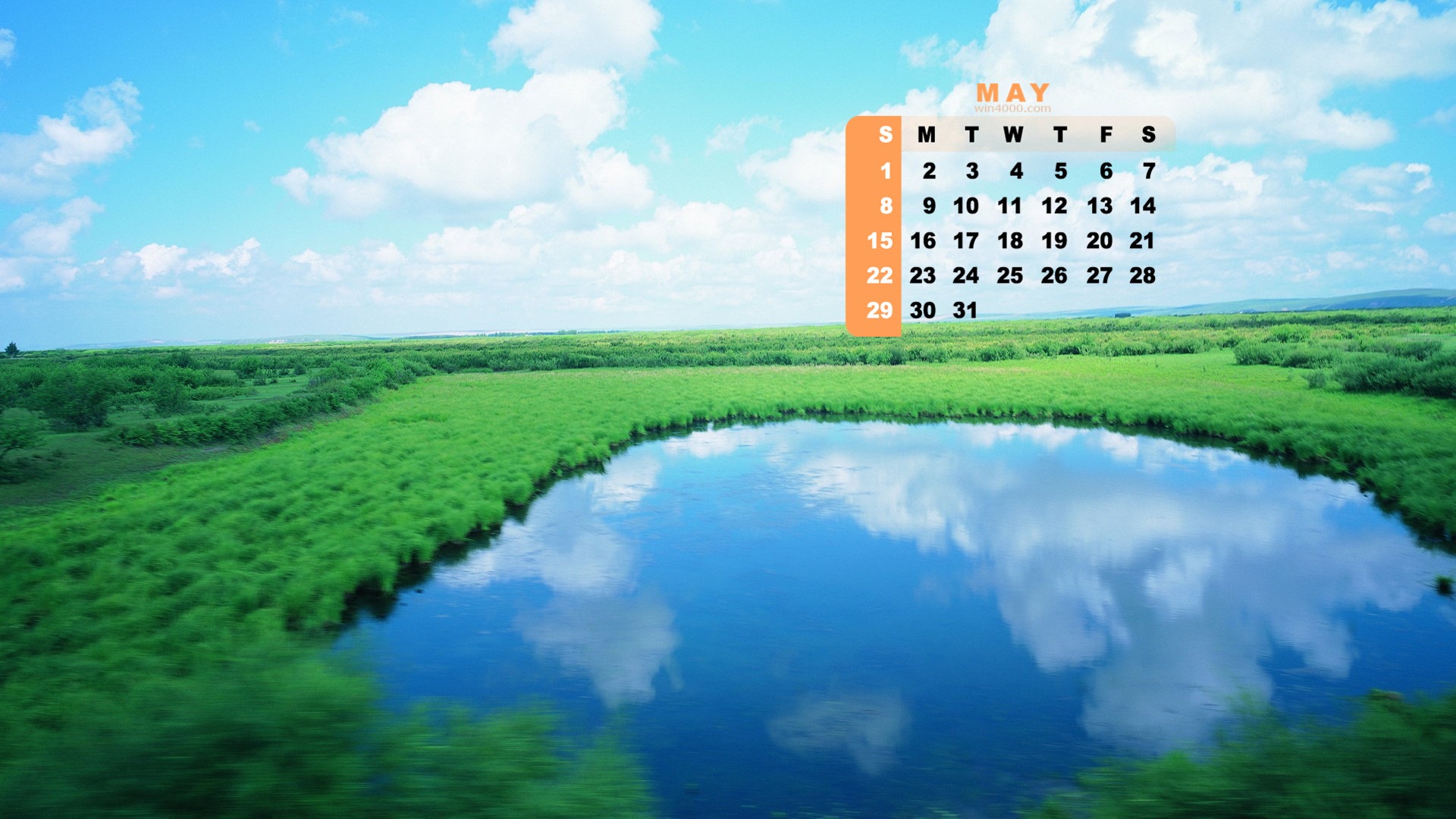 2016年5月 月曆壁紙(一) #13 - 1920x1080