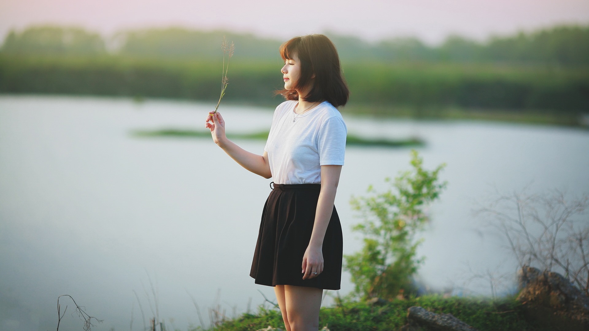 清純可愛年輕的亞洲女孩 高清壁紙合集(一) #40 - 1920x1080