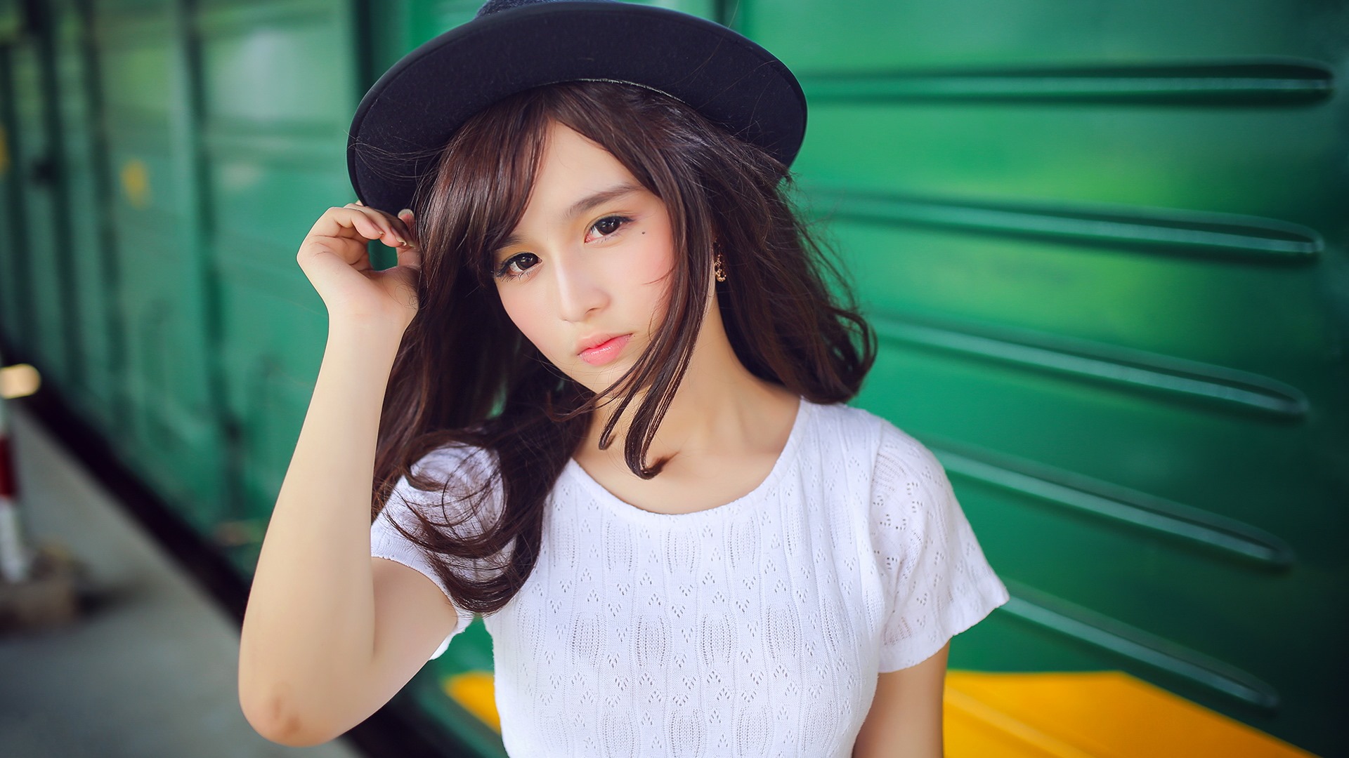Pure and lovely young Asian girl HD wallpapers collection (2) #1 - 1920x1080