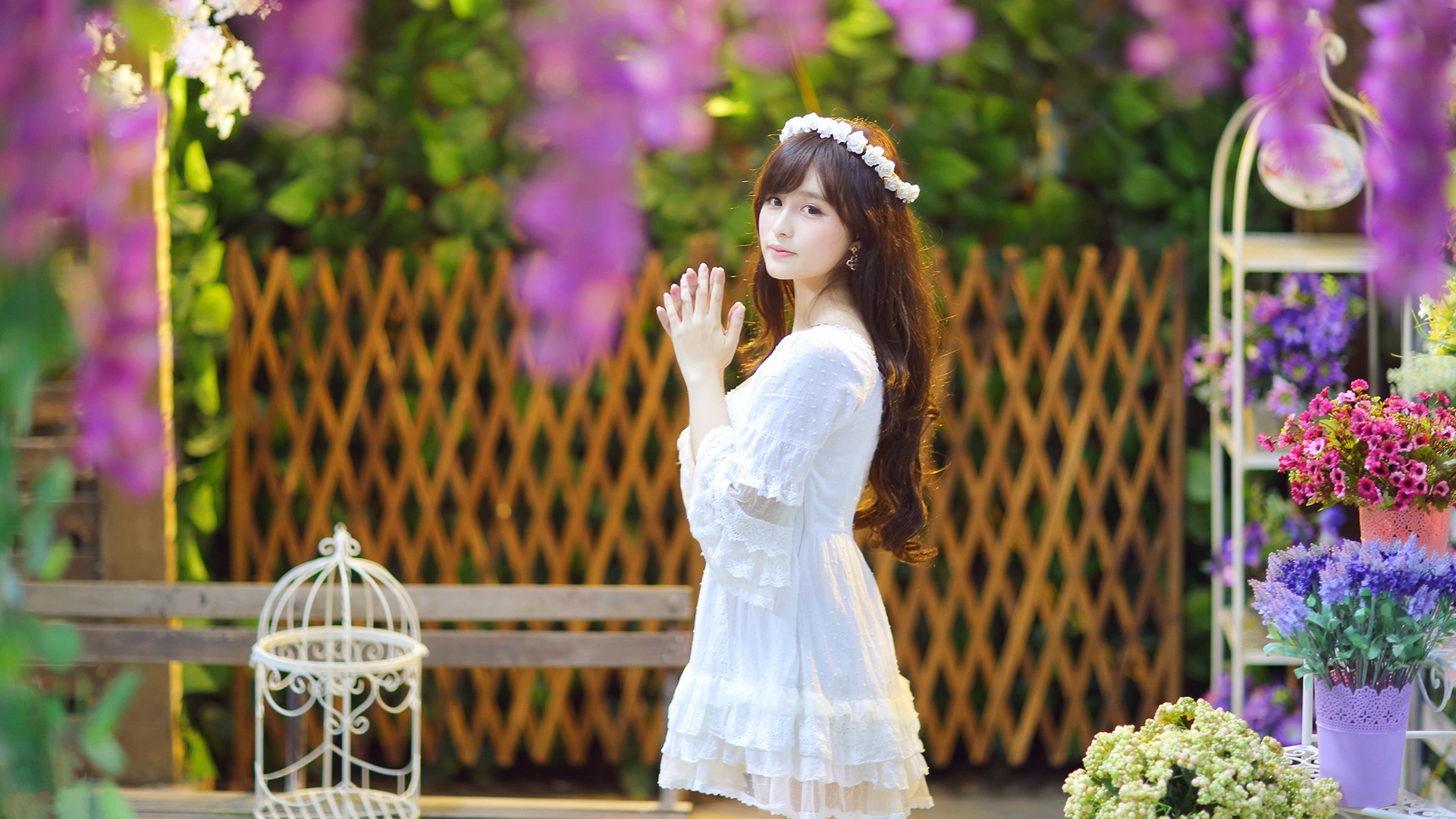 清純可愛年輕的亞洲女孩 高清壁紙合集(二) #34 - 1920x1080