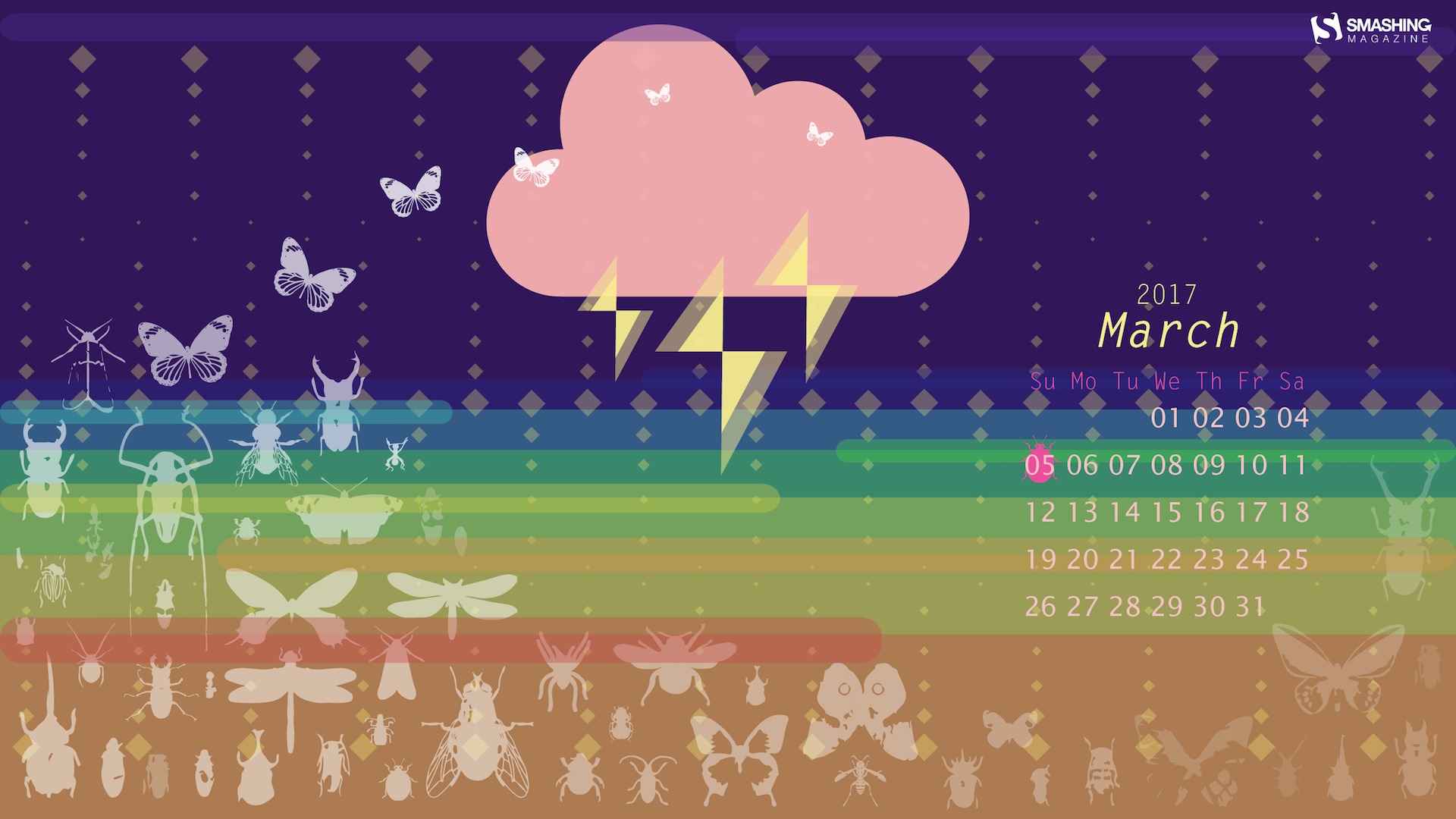 Fond d'écran calendrier mars 2017 (2) #8 - 1920x1080