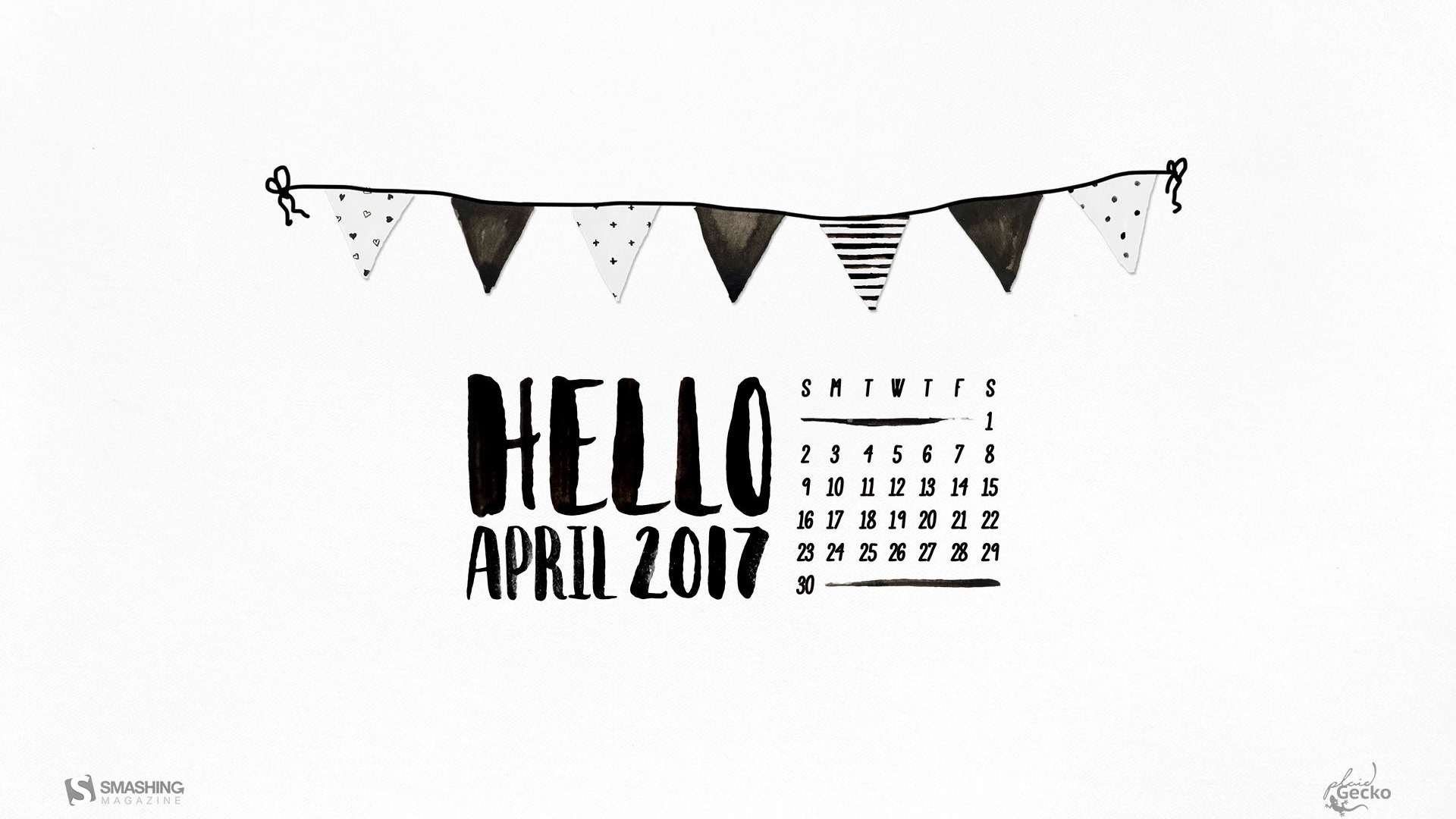 April 2017 calendar wallpaper (2) #4 - 1920x1080