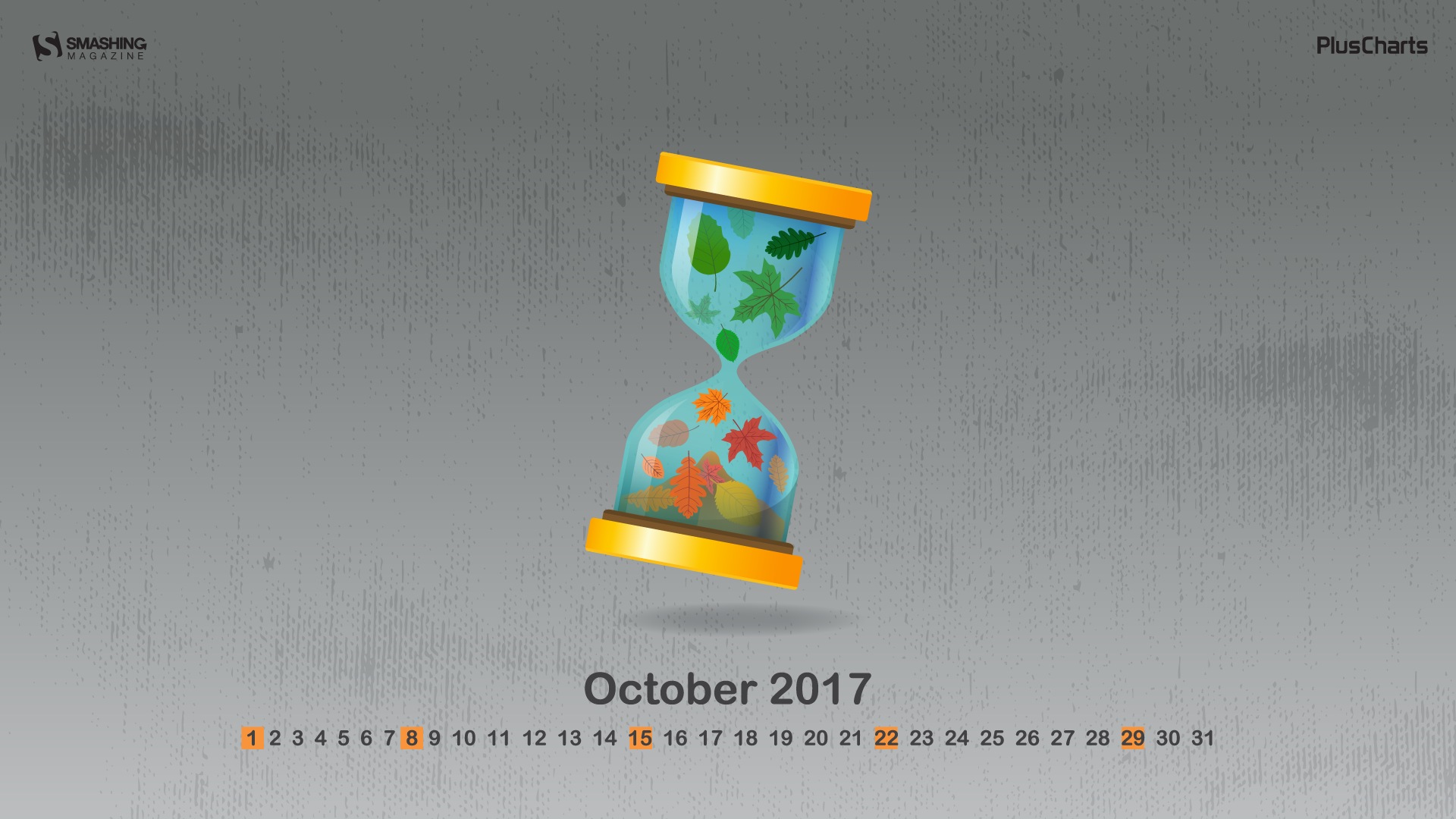 2017年10月のカレンダーの壁紙 #9 - 1920x1080