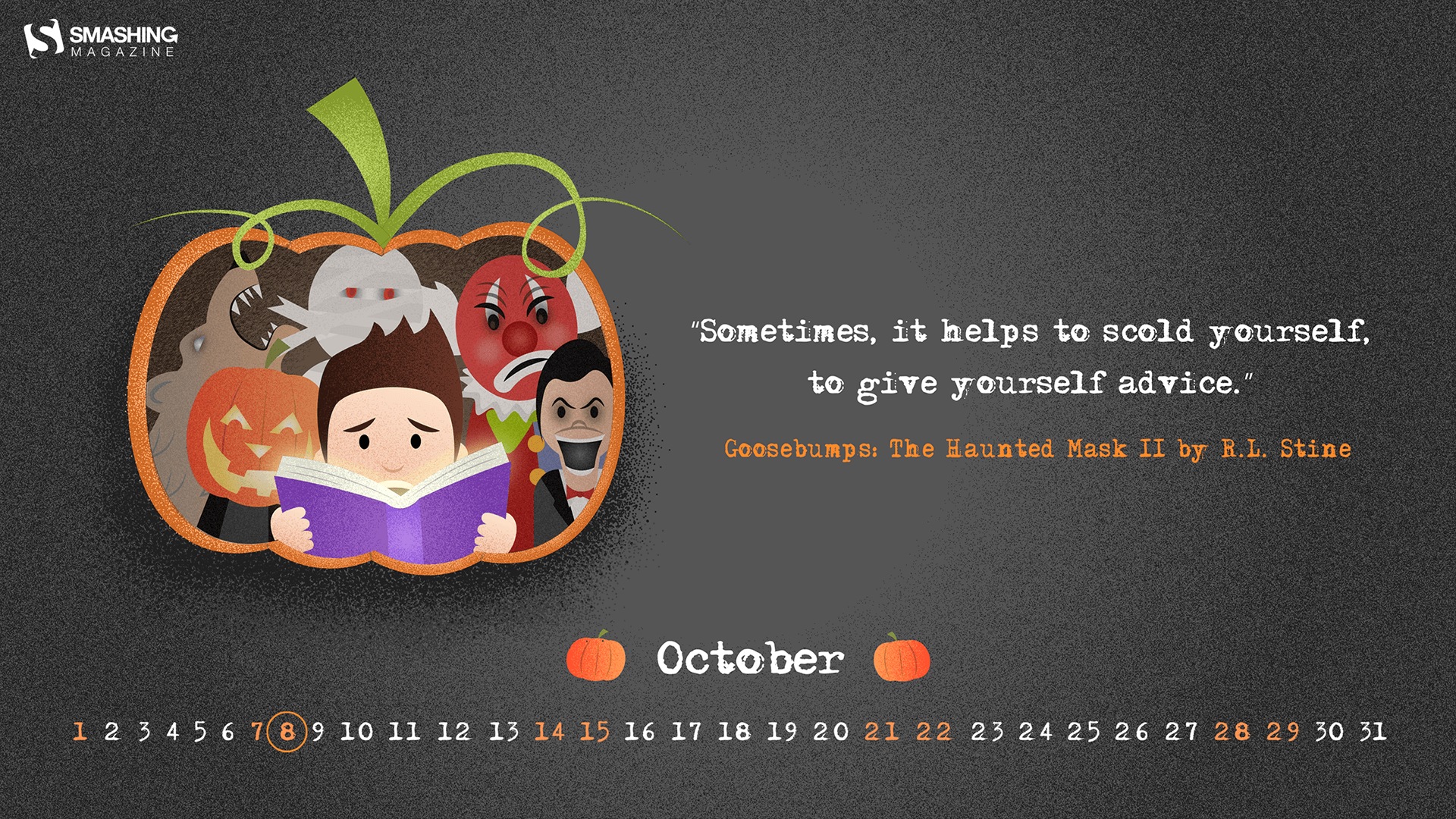 October 2017 calendar wallpaper #13 - 1920x1080