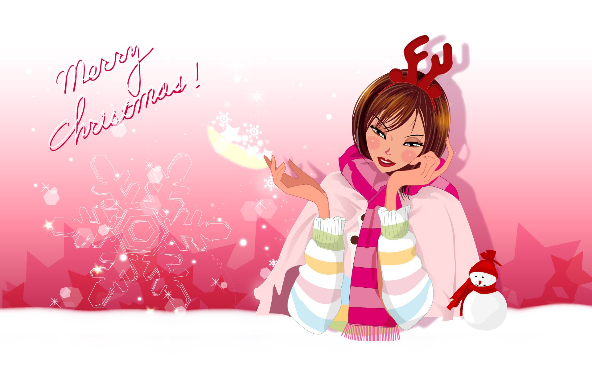 Christmas Wallpaper illustration MM #2 - 1920x1200