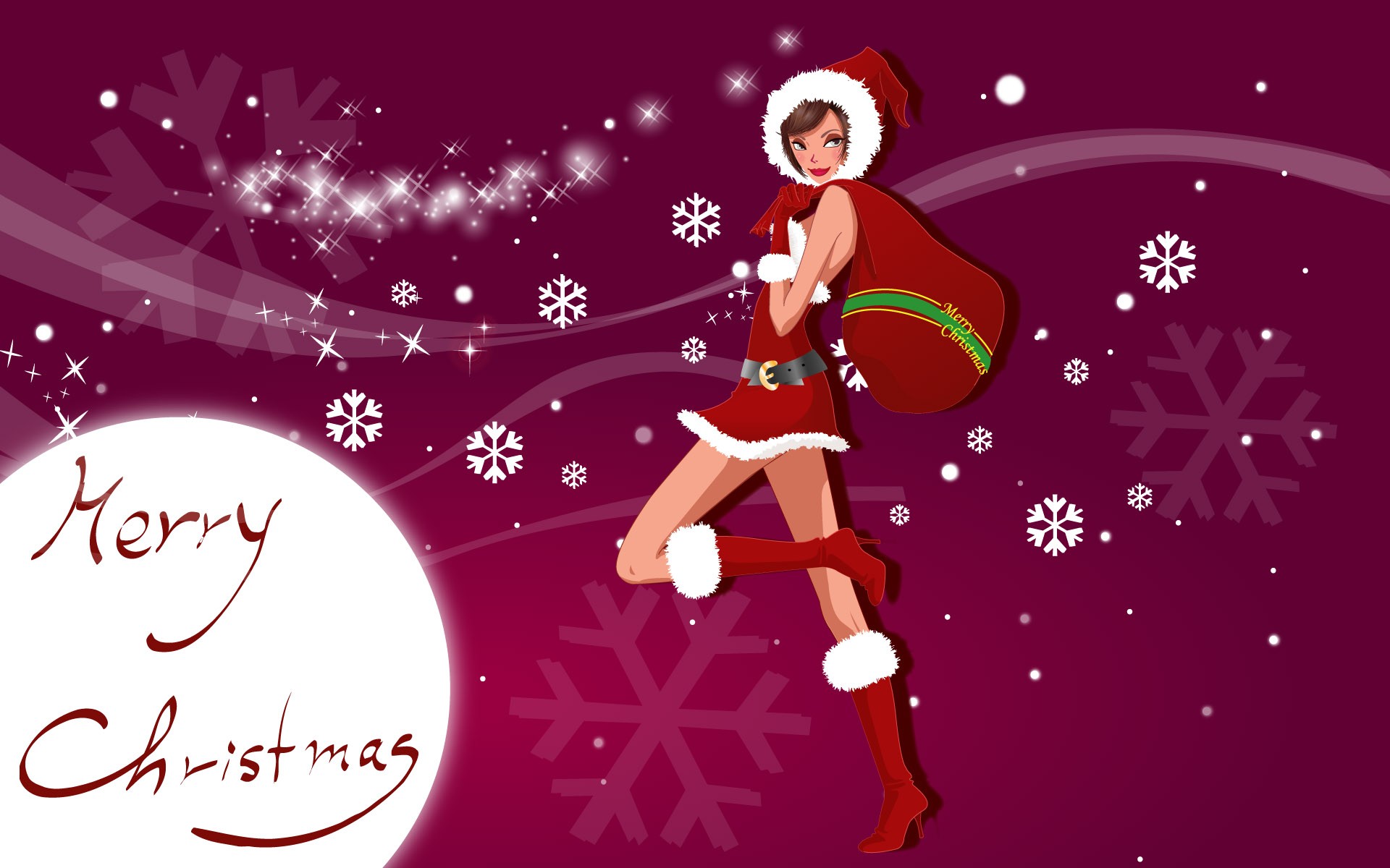 Christmas Wallpaper illustration MM #11 - 1920x1200