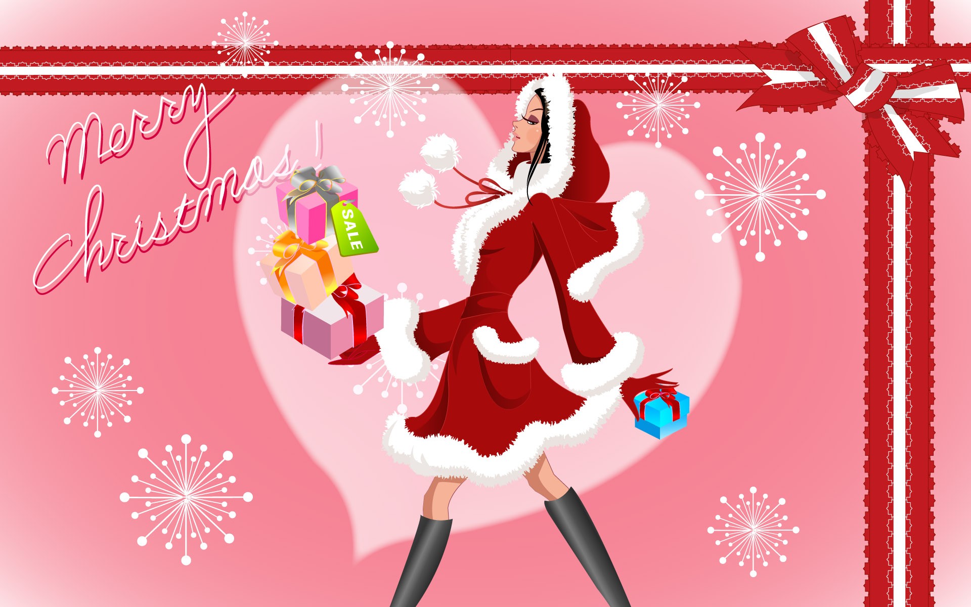 Christmas Wallpaper illustration MM #15 - 1920x1200