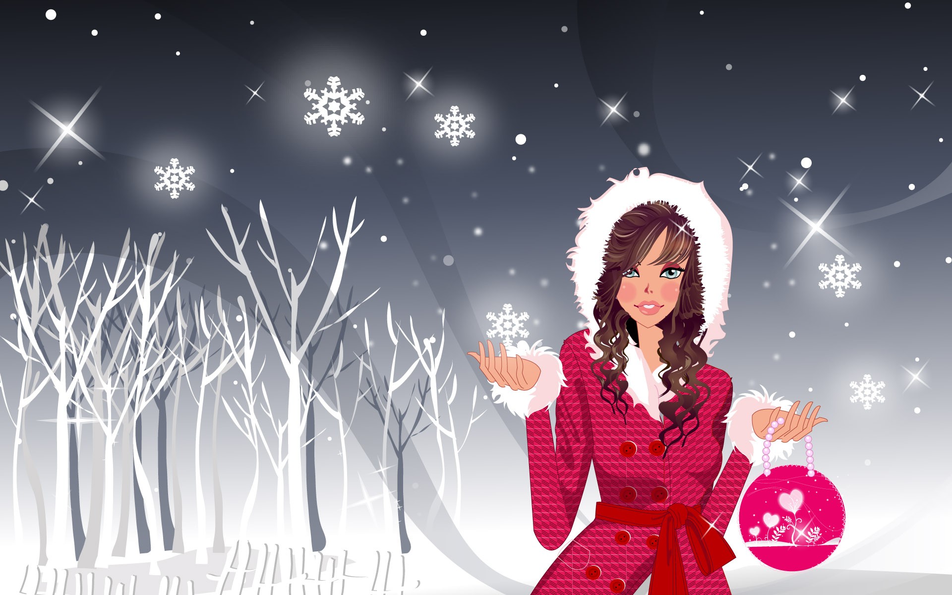 Christmas Wallpaper illustration MM #20 - 1920x1200