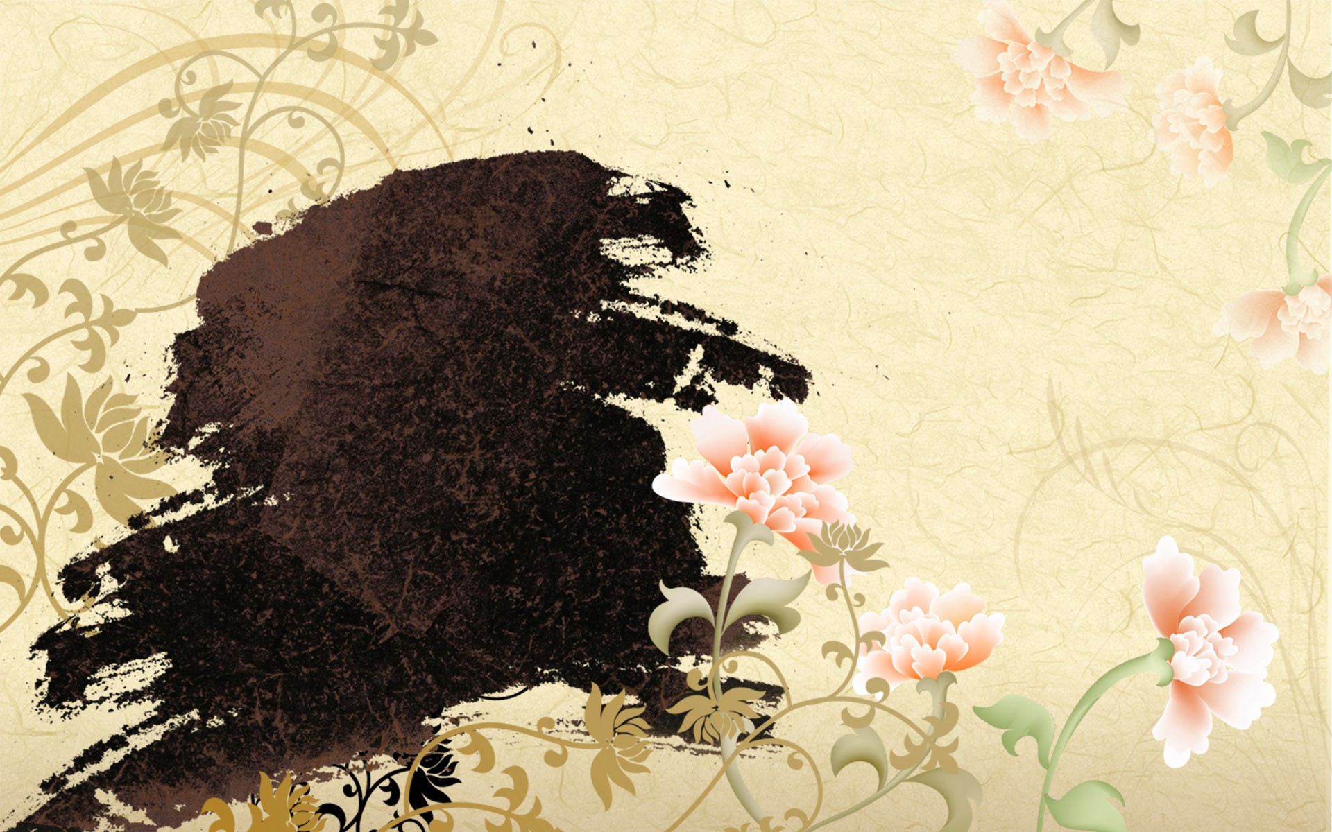 オーラインク染料アート壁紙 #6 - 1920x1200