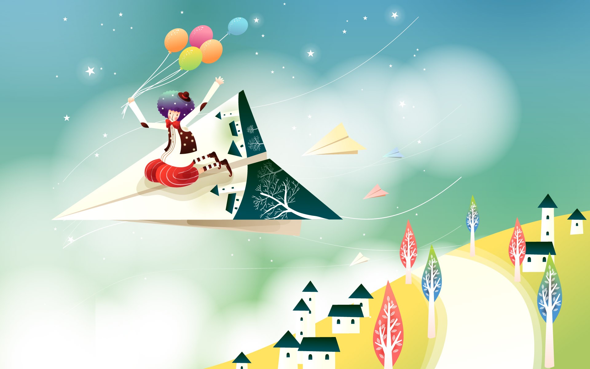 夢幻童話 卡通壁紙 #4 - 1920x1200