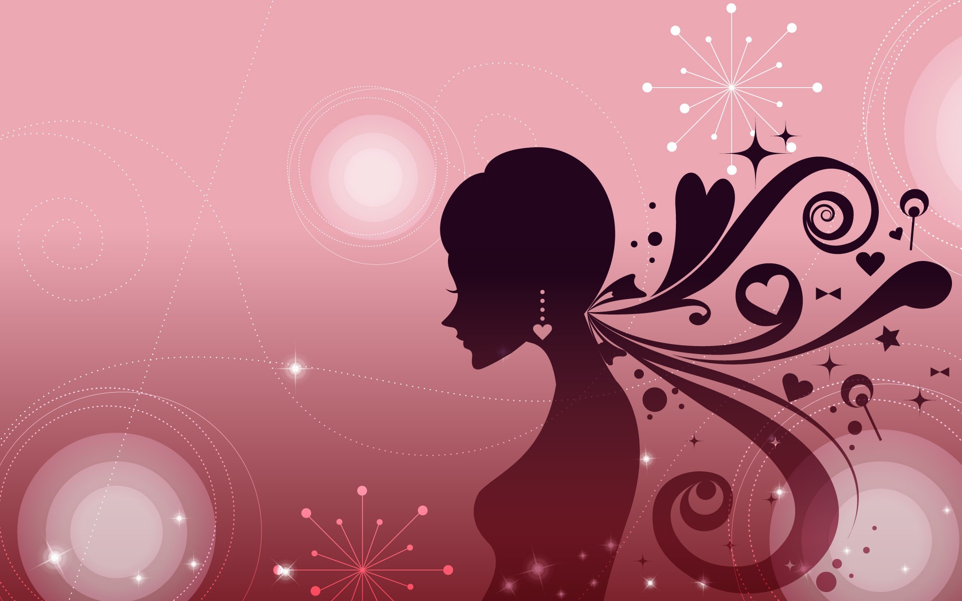 Vector femme fond d'écran #35 - 1920x1200
