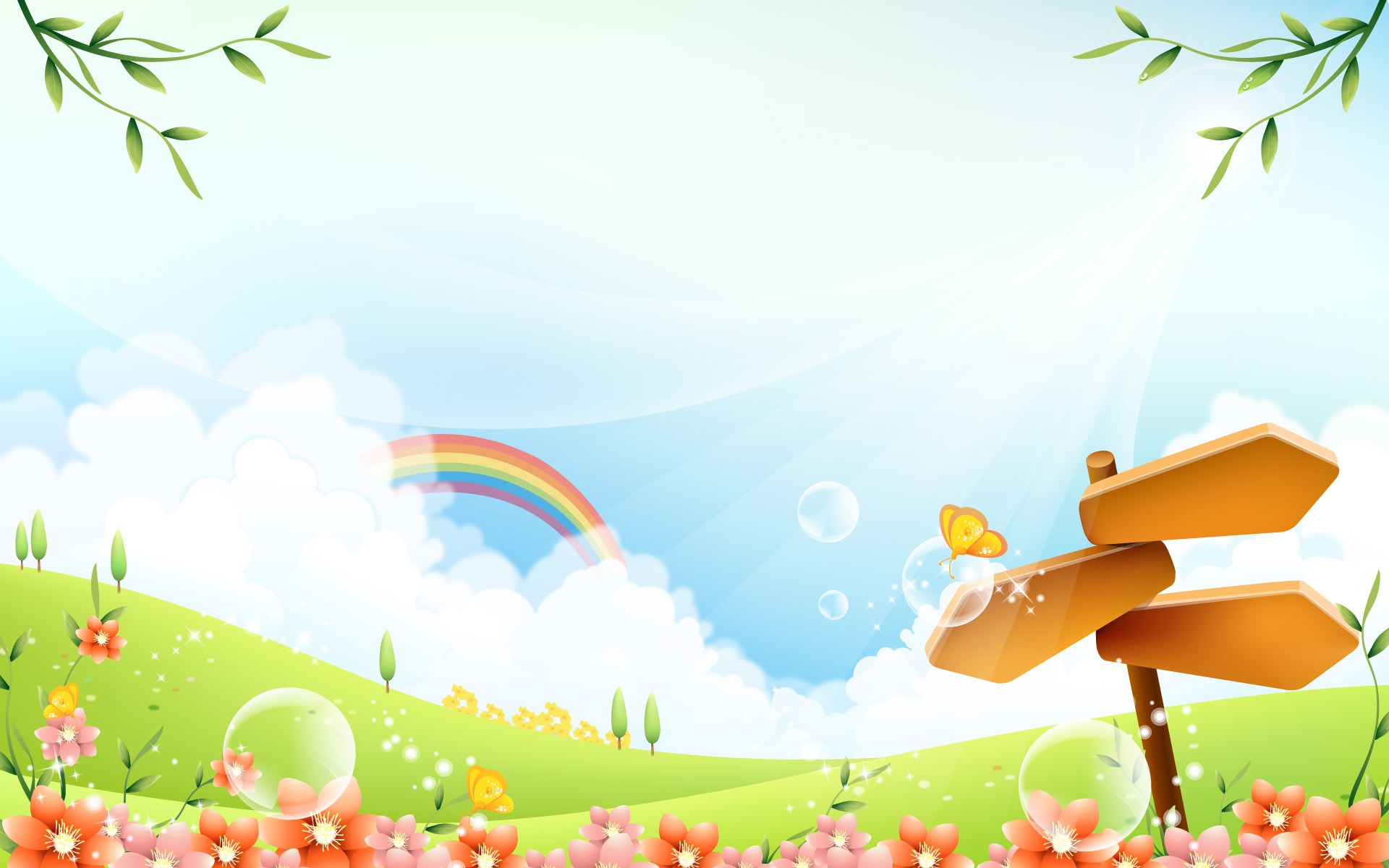 Cartoon Fantasy Scenery Wallpapers #8 - 1920x1200