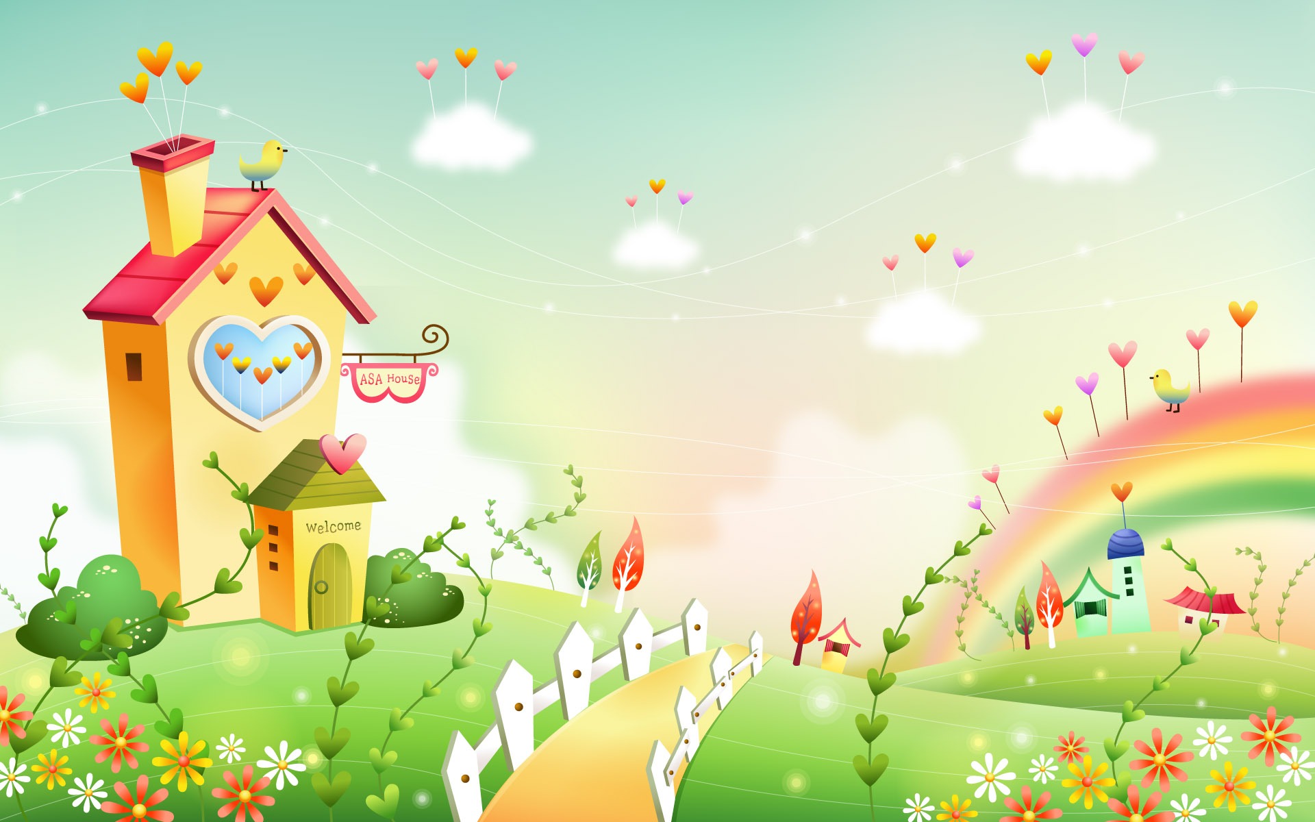 Cartoon Fantasy Scenery Wallpapers #19 - 1920x1200