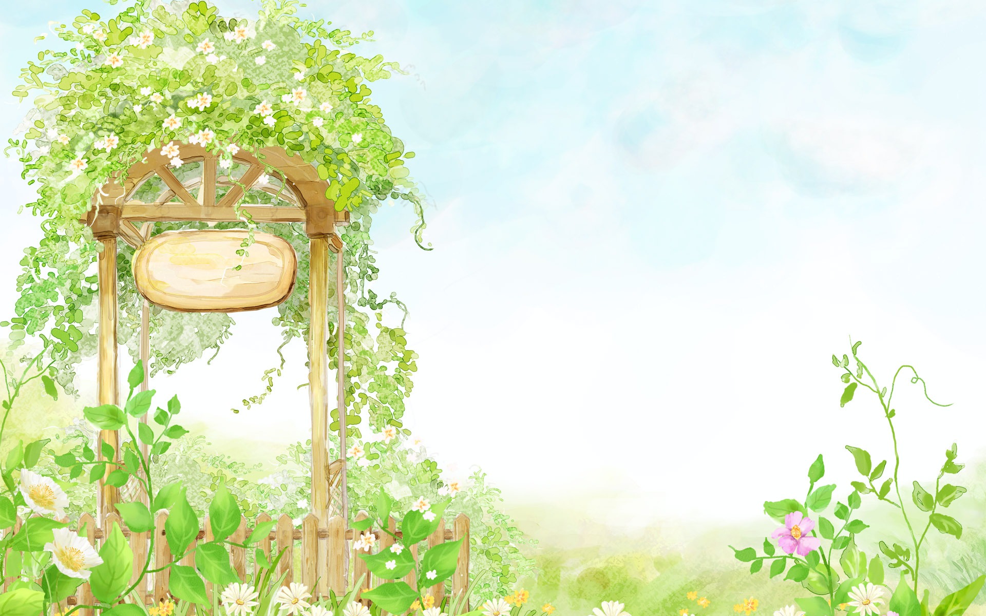 卡通夢幻風光壁紙 #38 - 1920x1200
