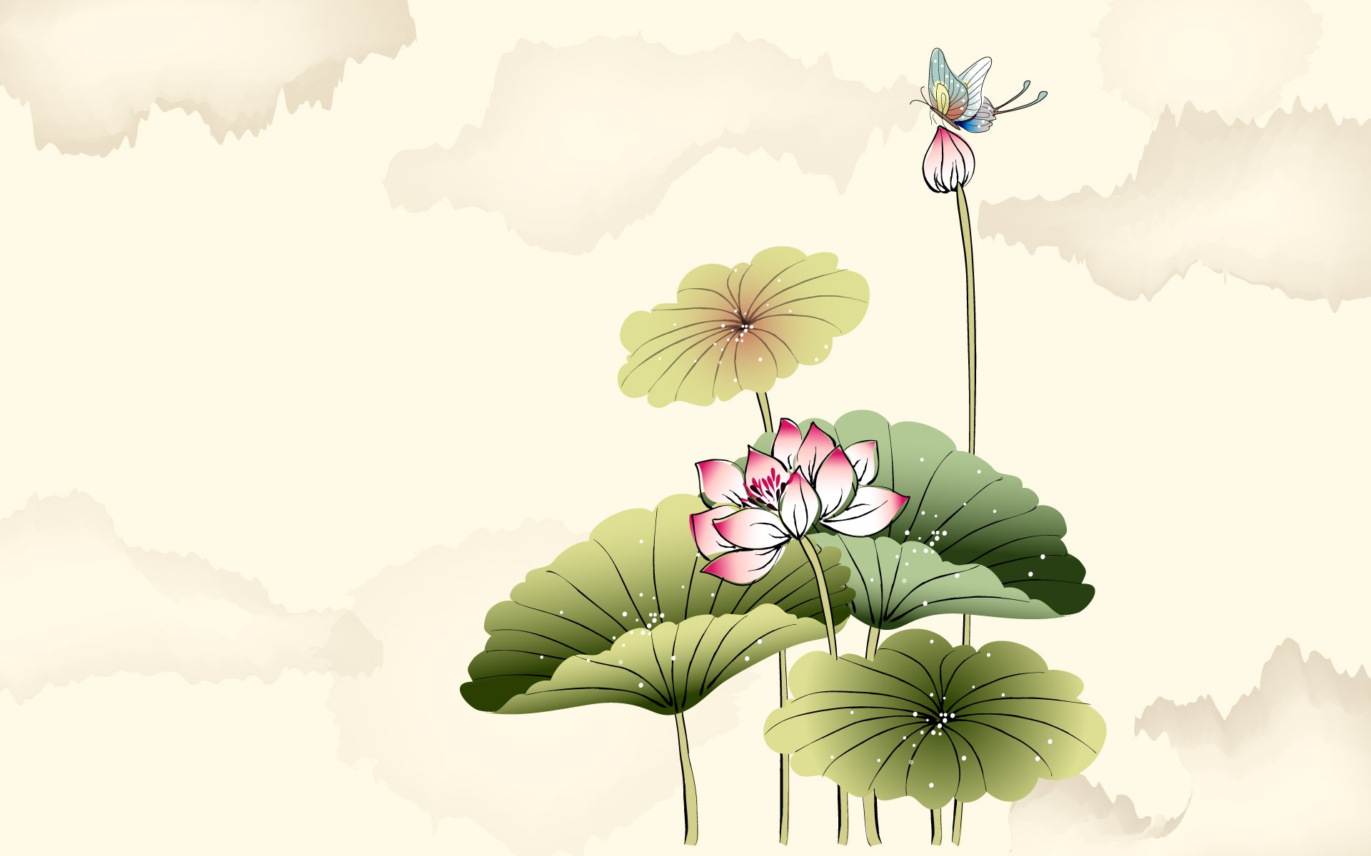 矢量水墨高清壁紙 #20 - 1920x1200