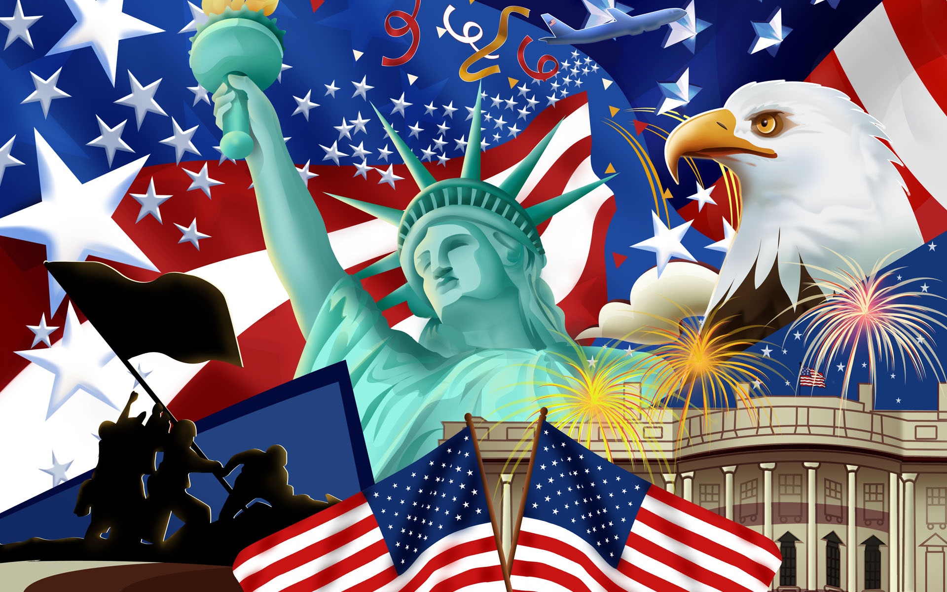 U.S. Independence Day theme wallpaper #14 - 1920x1200