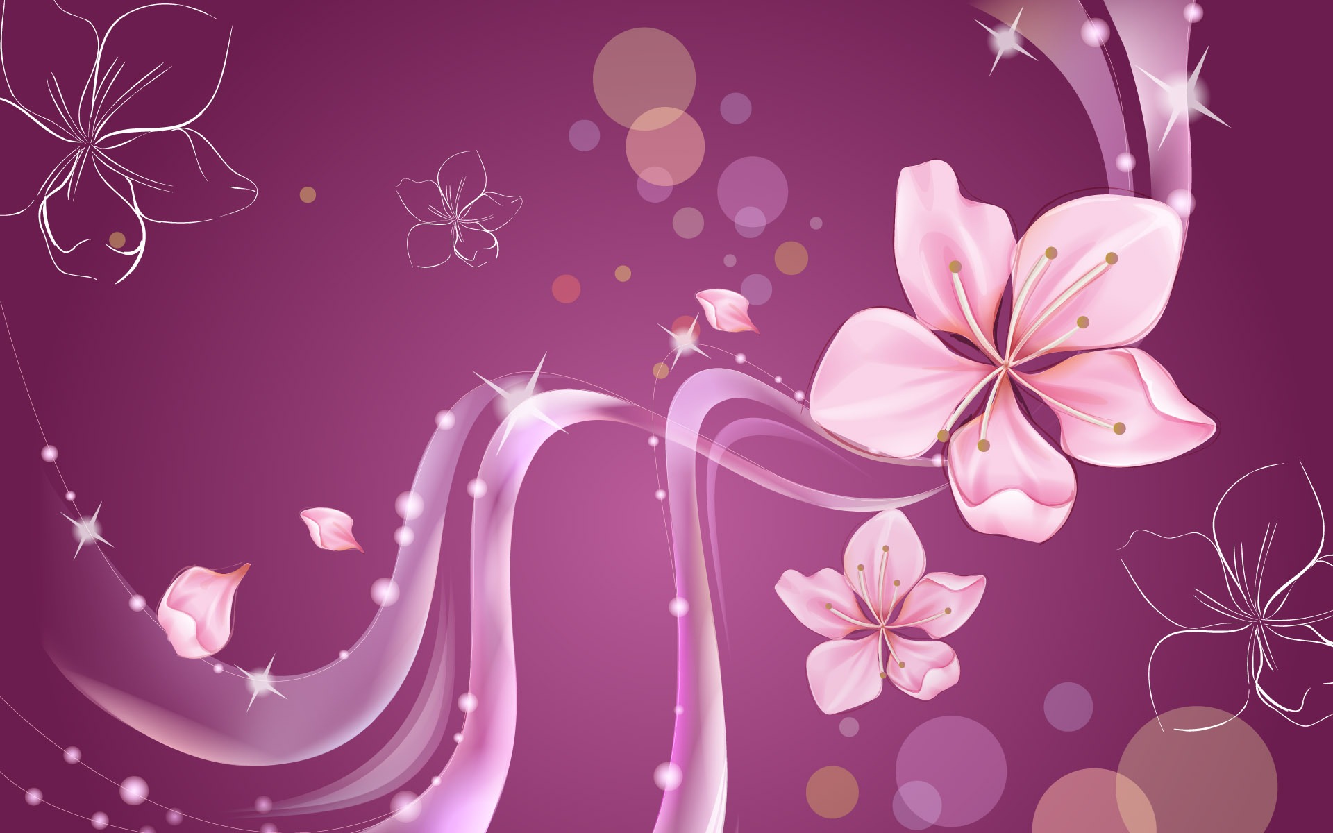 炫彩花紋 壁紙(八) #1 - 1920x1200