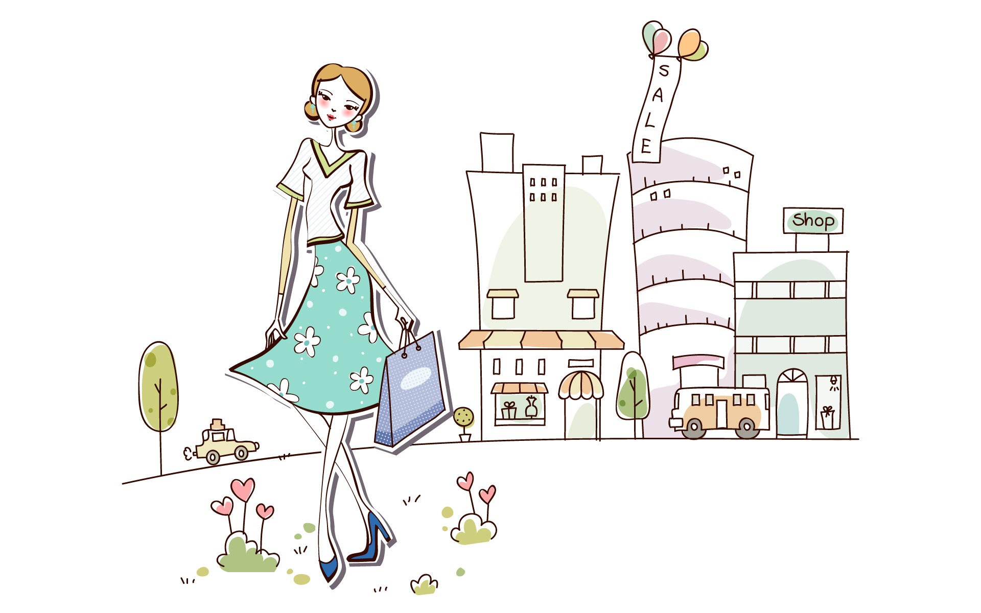 ファッションショッピング女性壁紙(3) #10 - 1920x1200