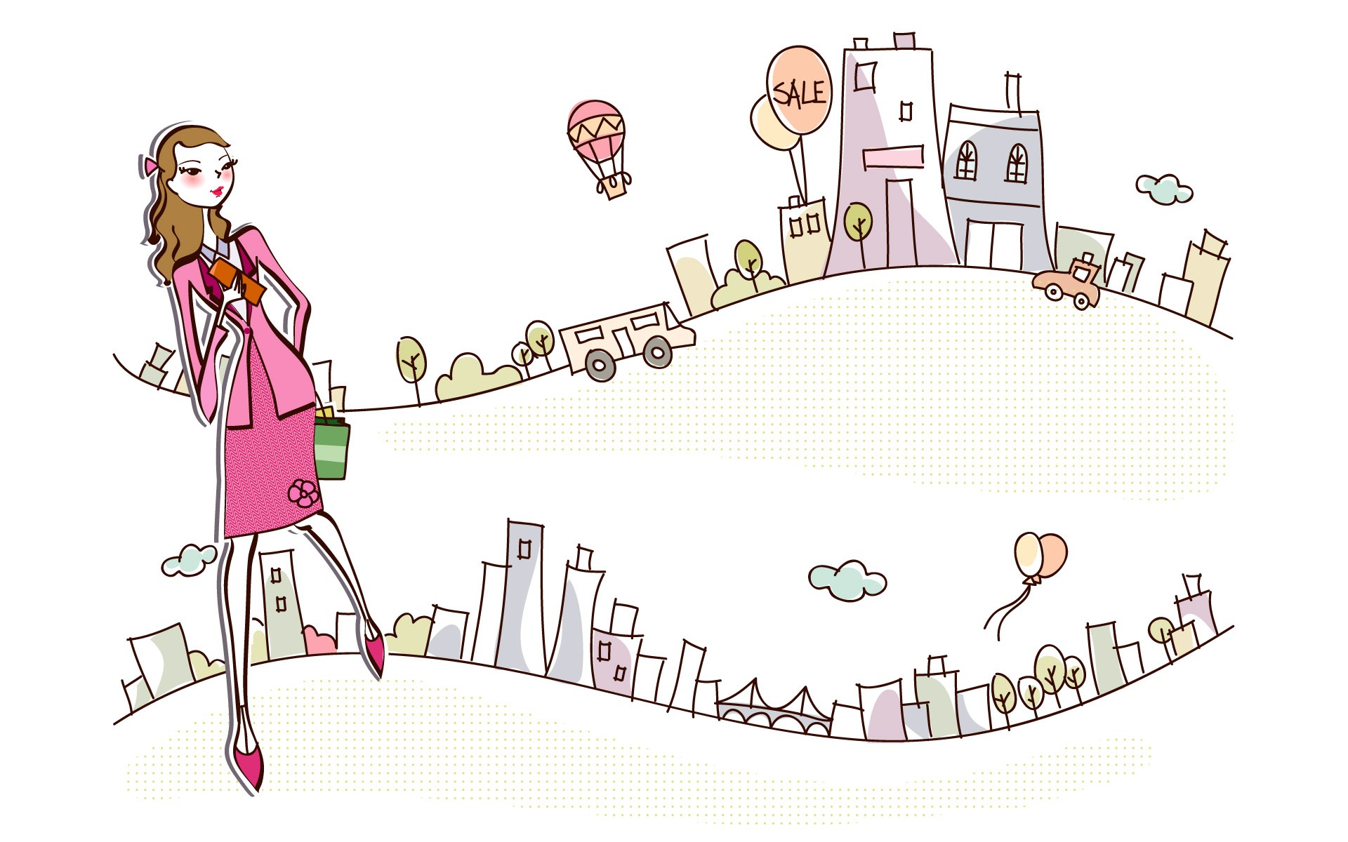 時尚購物女性壁紙(四) #17 - 1920x1200