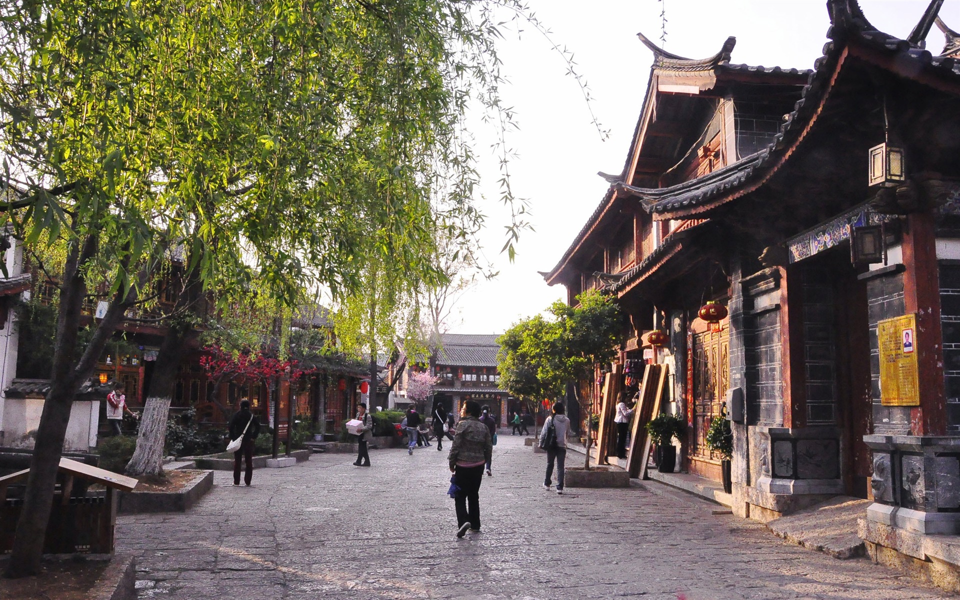 Lijiang ancient town atmosphere (2) (old Hong OK works) #3 - 1920x1200