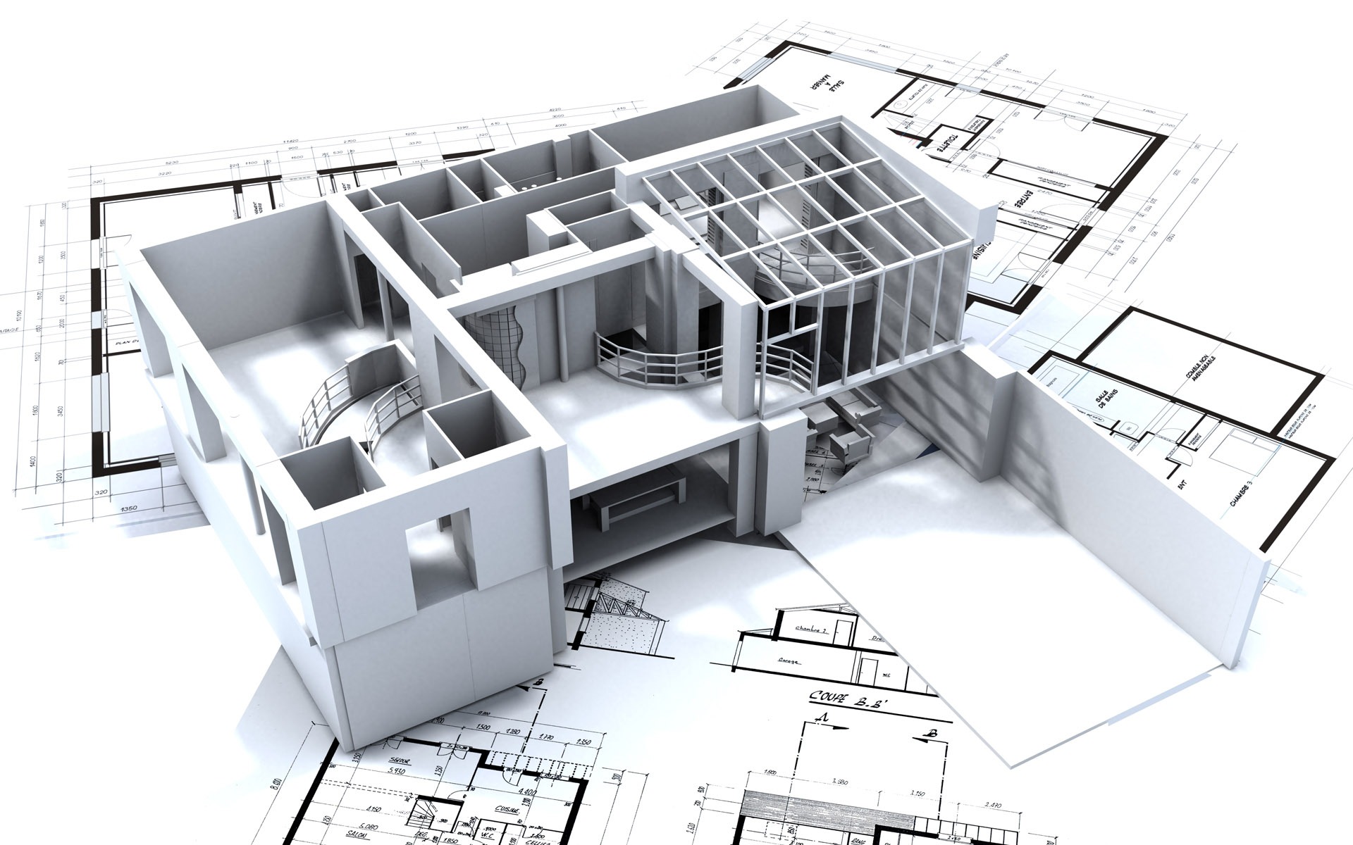 3D Architectural Design Wallpaper (2) #16 - 1920x1200